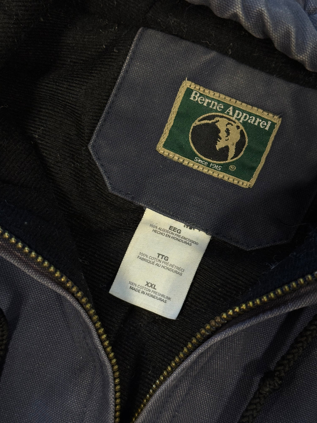 (XXL) Vintage Berne Apparel Hooded Workwear Jacket