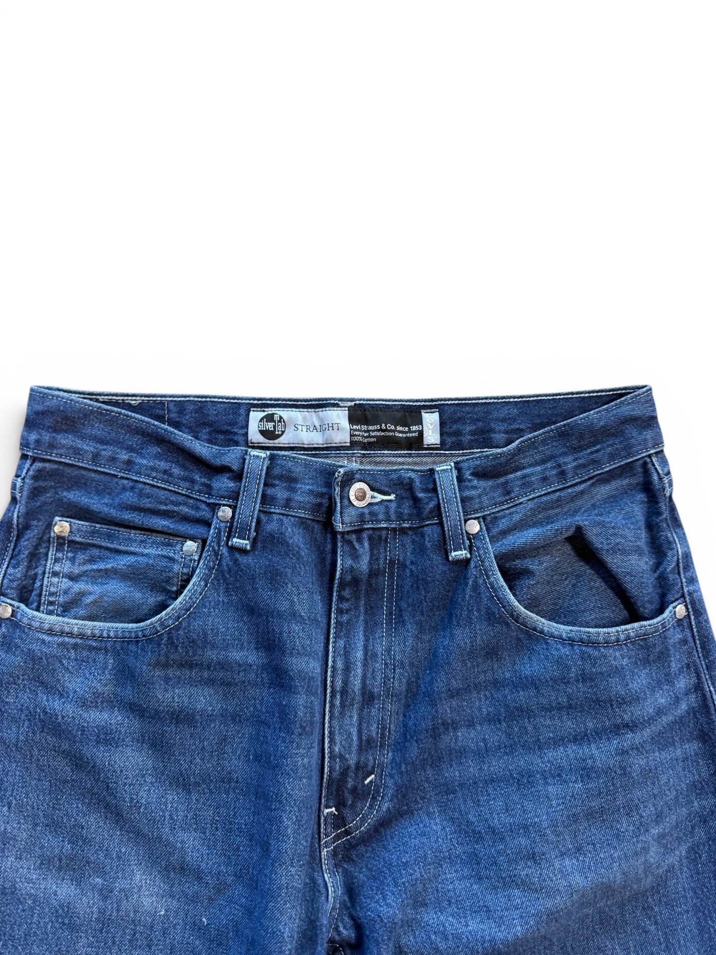 (34W) Vintage 90s Levi's Silvertab Straight Dark Wash Jeans