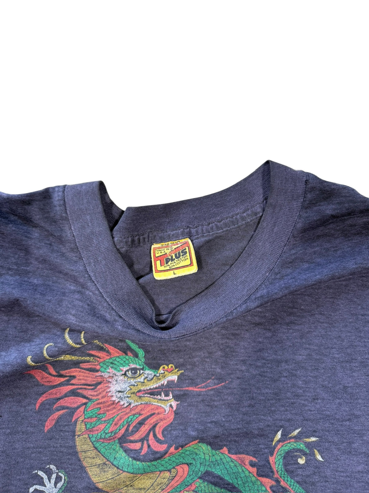(L) Vintage 1980s Chinese Dragon Tshirt