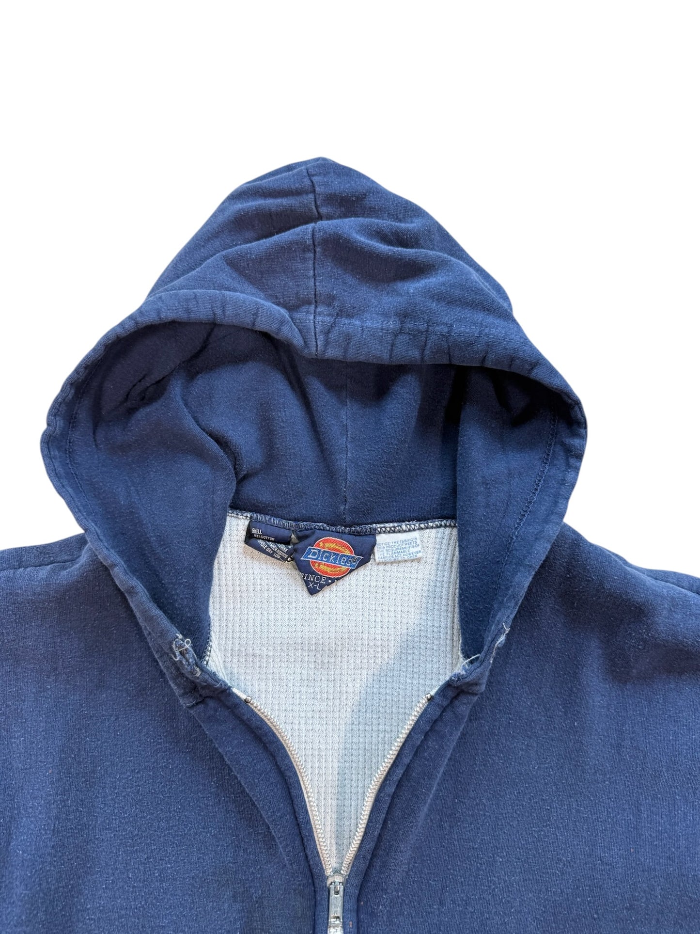 (XL) 90’s Dickies Thrashed Thermal Lined Zip Up Sweater