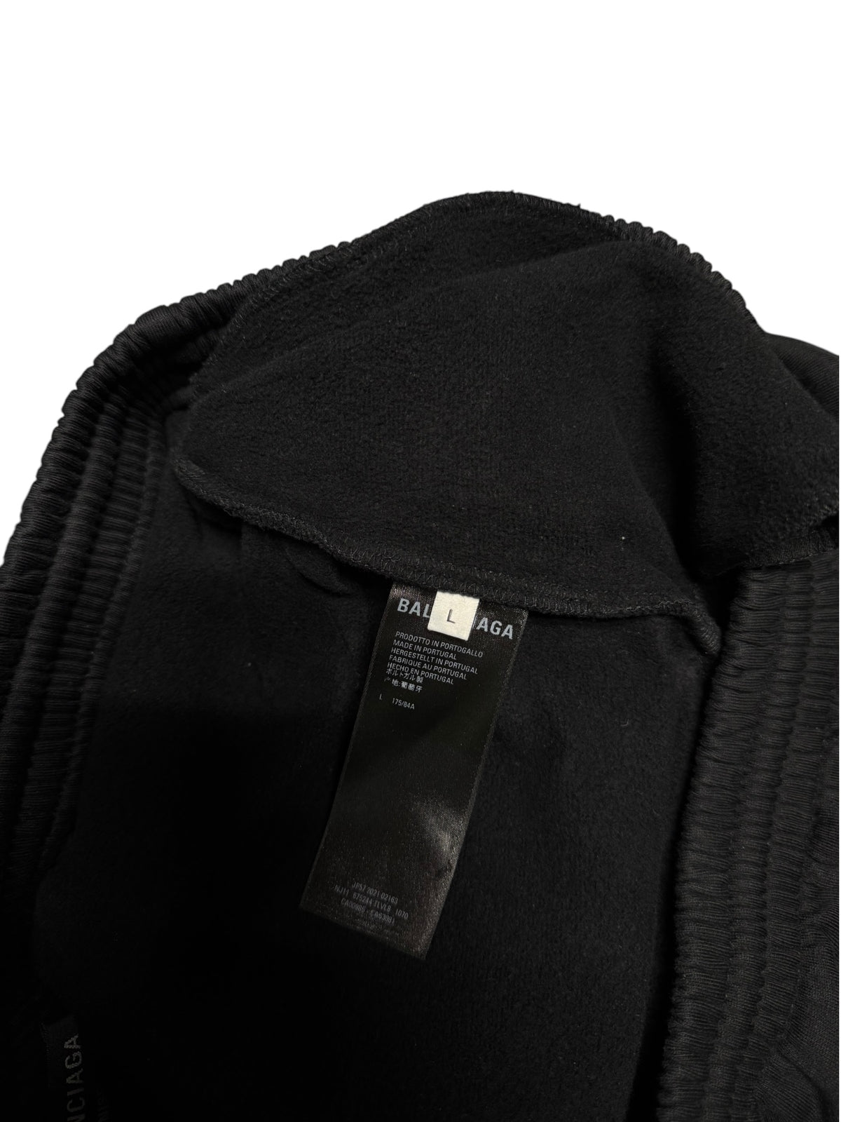 (L) Balenciaga Paris Utility Logo Black Sweatpants