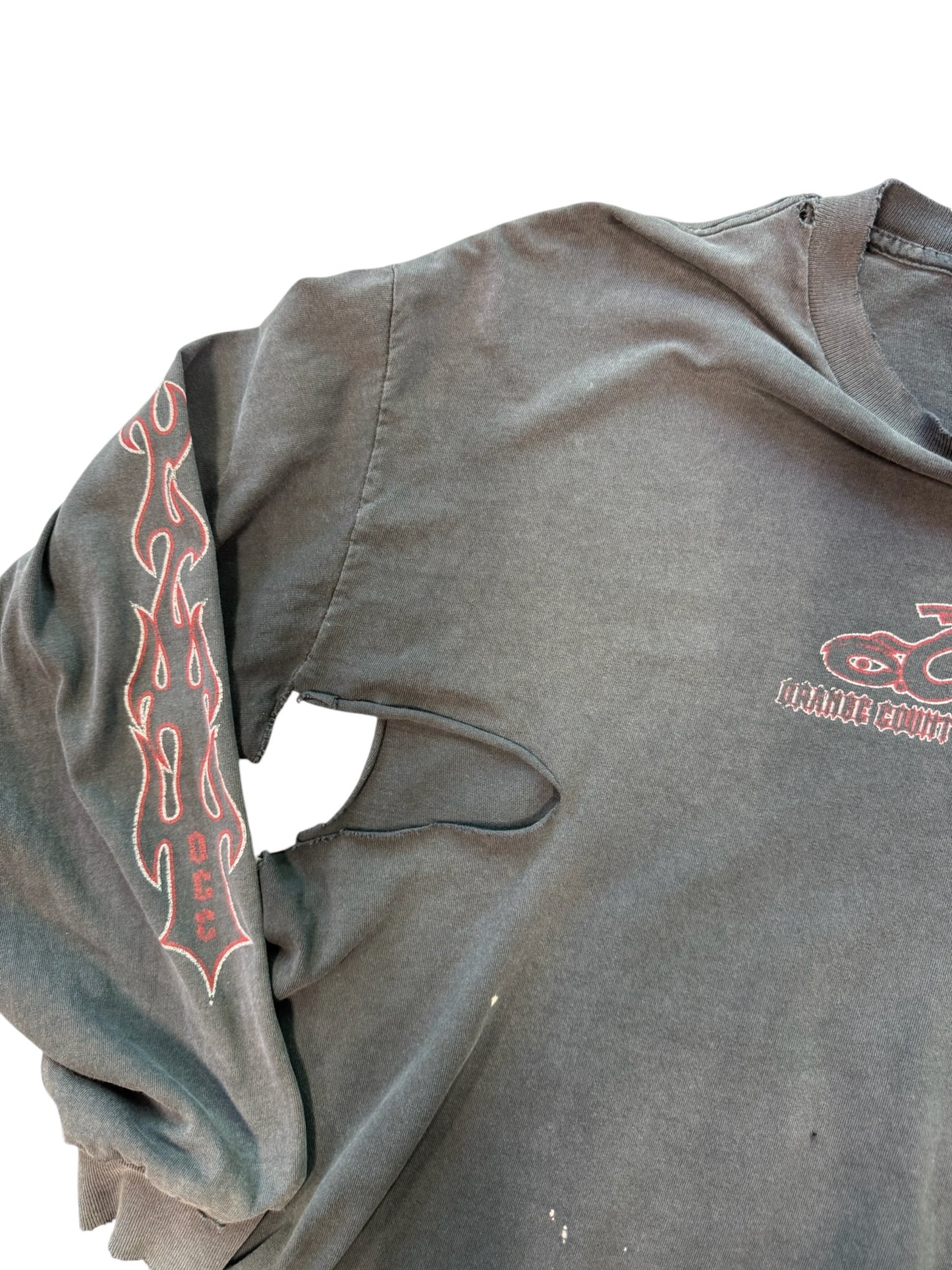 (XL) Orange County Choppers Trashed Longsleeve Shirt