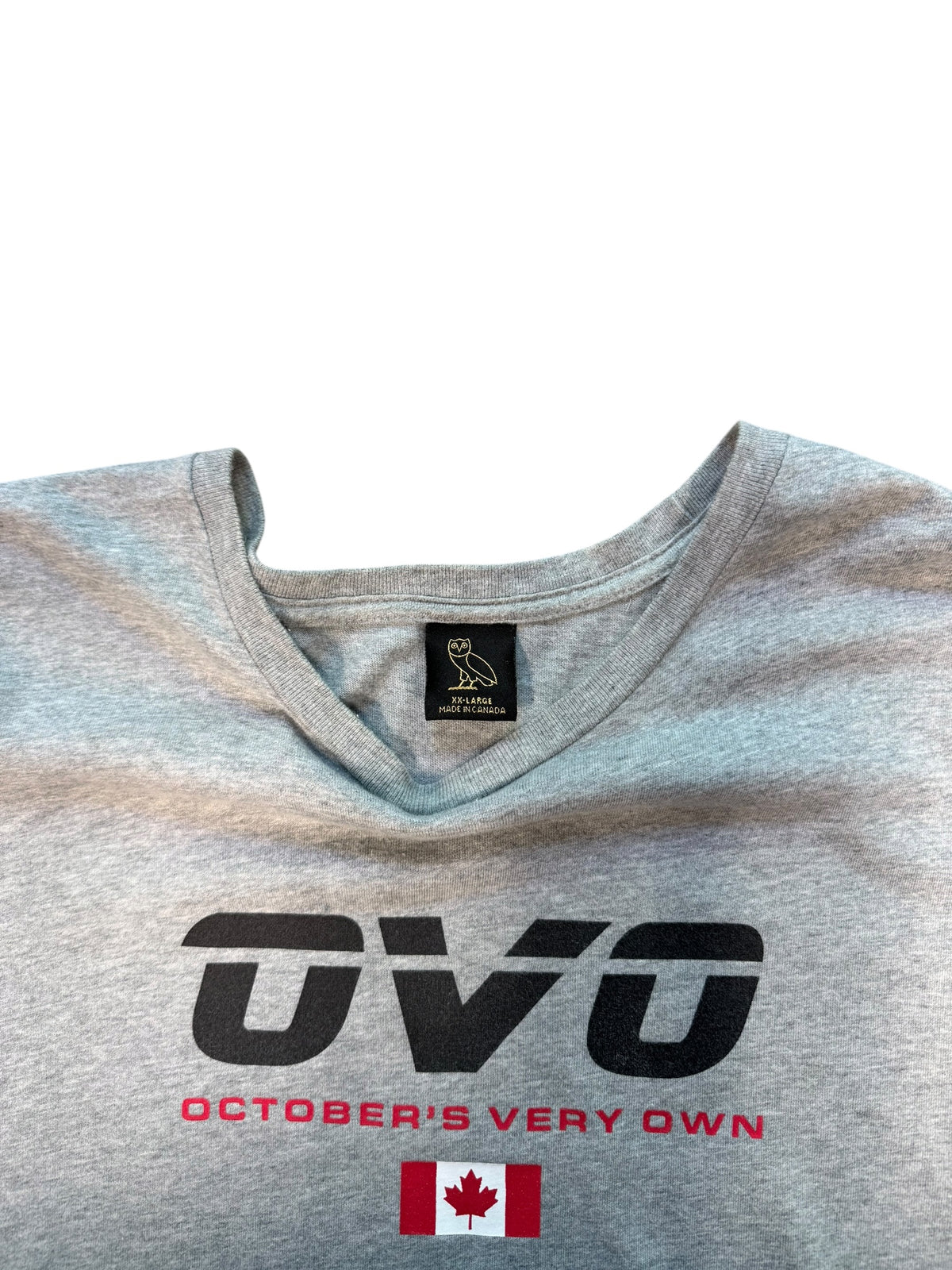 (XXL) OVO Spell Out Canadian Flag Tee