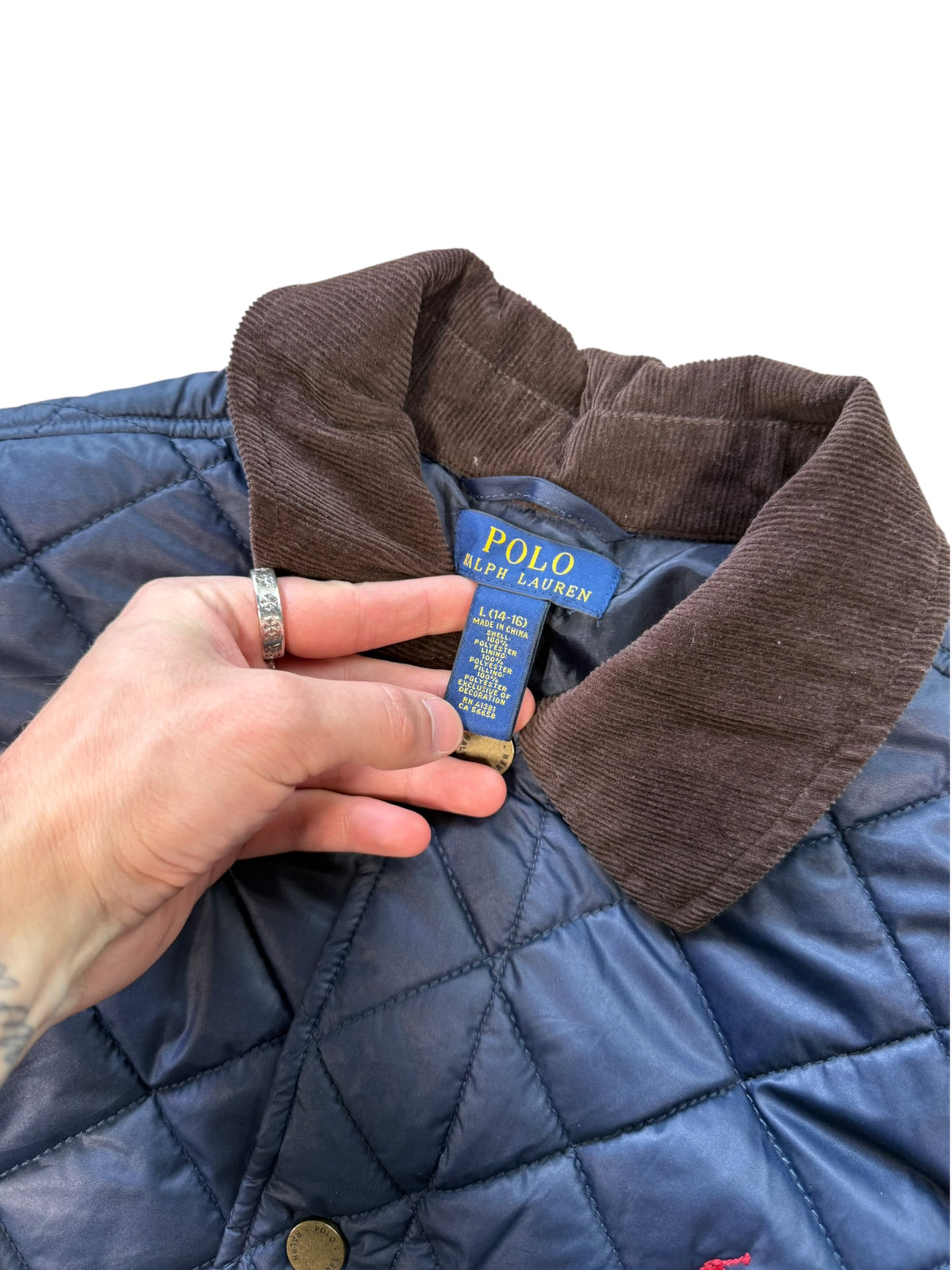 (L) Polo Ralph Lauren Quilted Jacket
