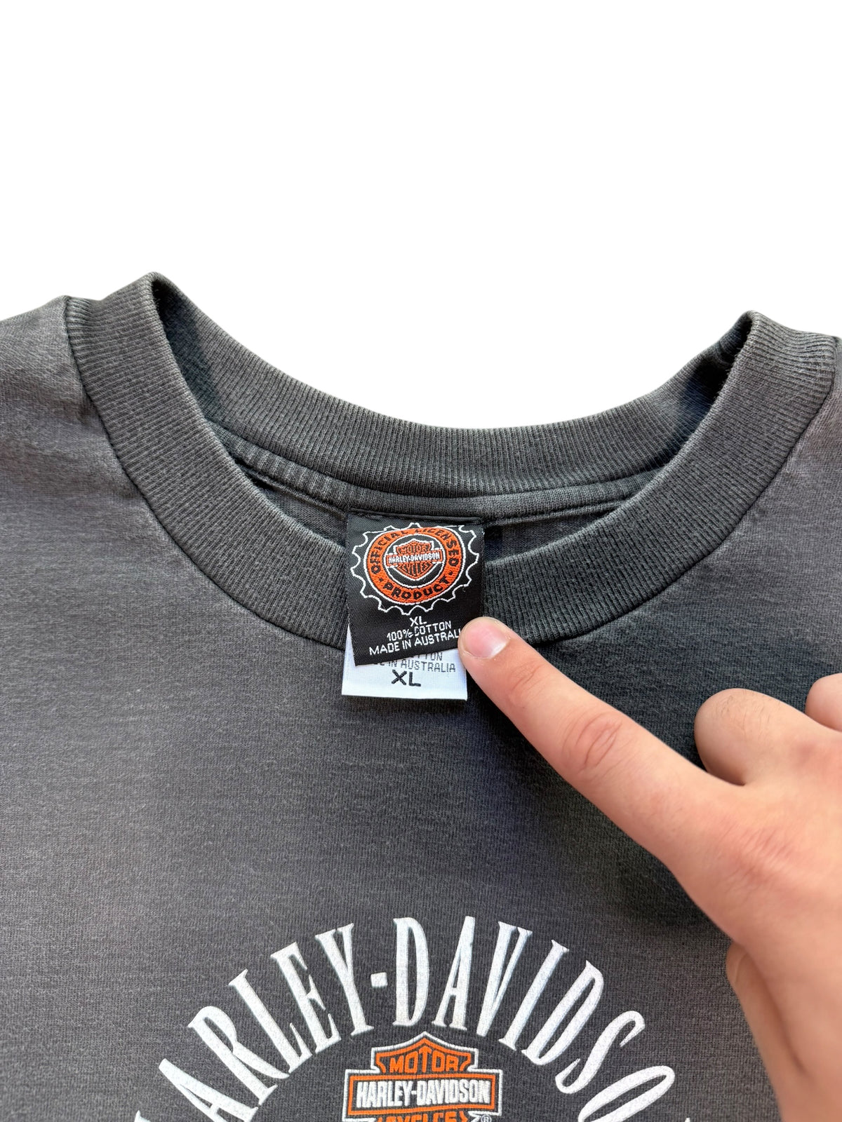 (XL) Vintage 1990s Harley Davidson Newcastle Australia Tshirt