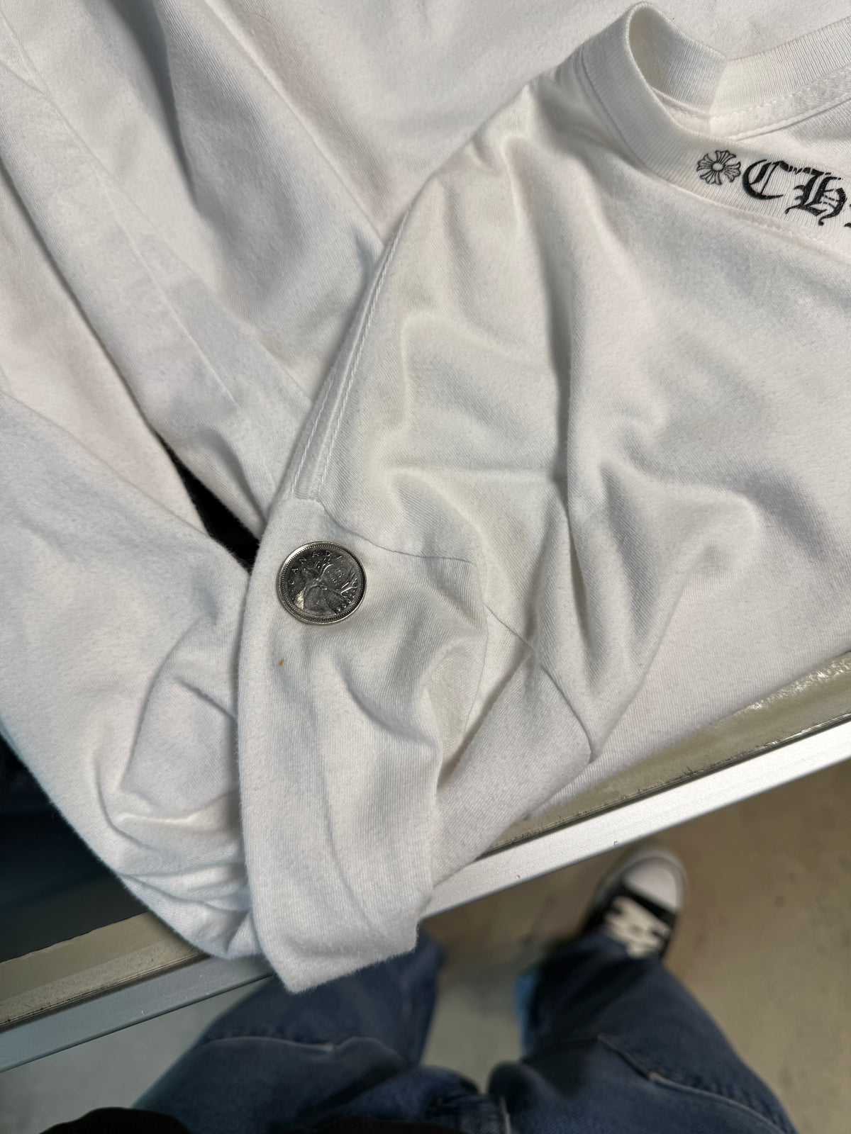 (XL) Chrome Hearts Banner Logo Longsleeve Shirt