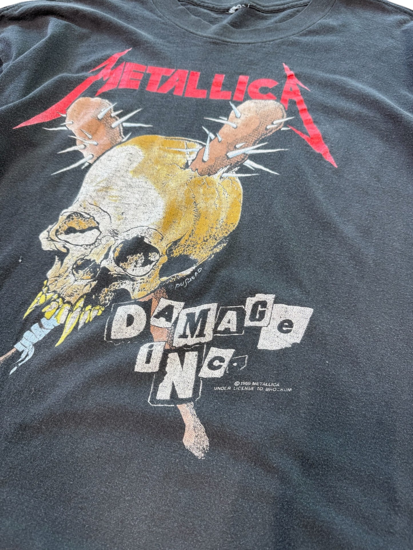 (XL) 1989 Metallica Pushead Damage Inc Tee