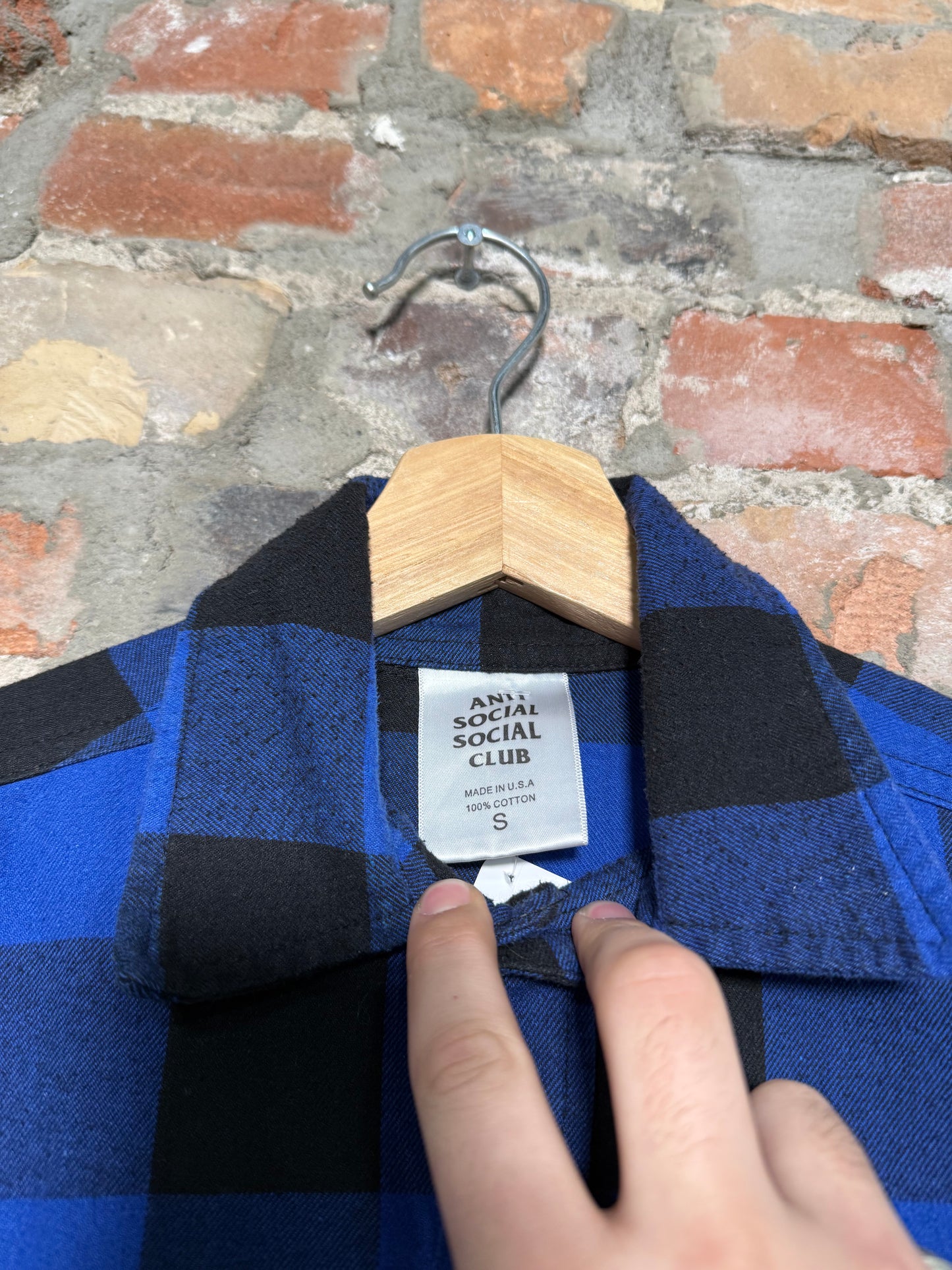 (S) Anti Social Social Club Blue Flannel