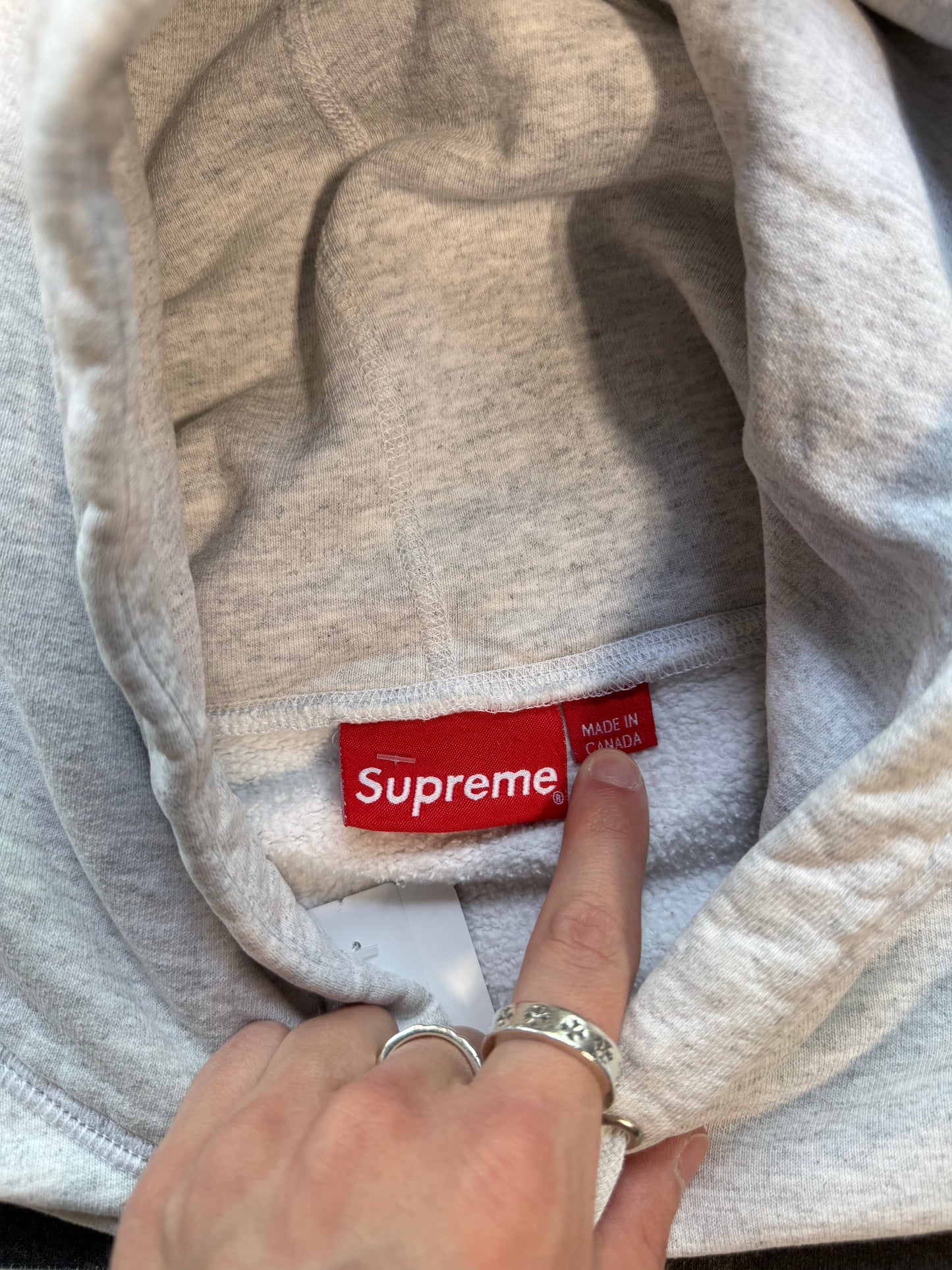 (L) Supreme Nan Goldin Misty & Jimmy Paulette Hoodie Grey