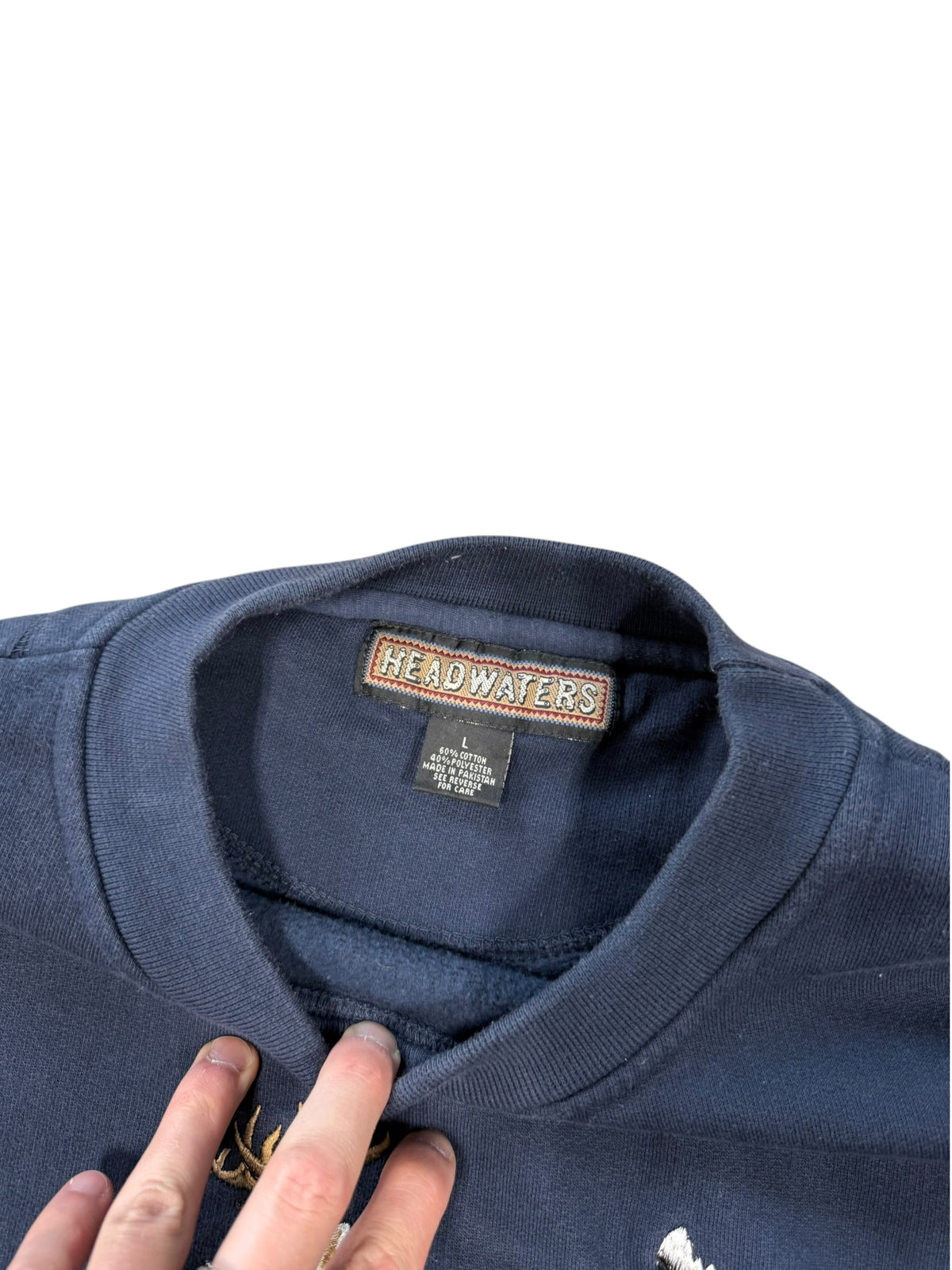 (L) Vintage Rocky Mountain Buck Crewneck