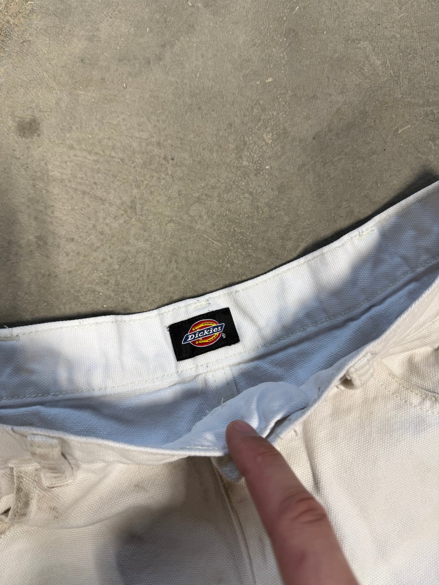 (30W) Vtg Dickies White Carpenter Shorts