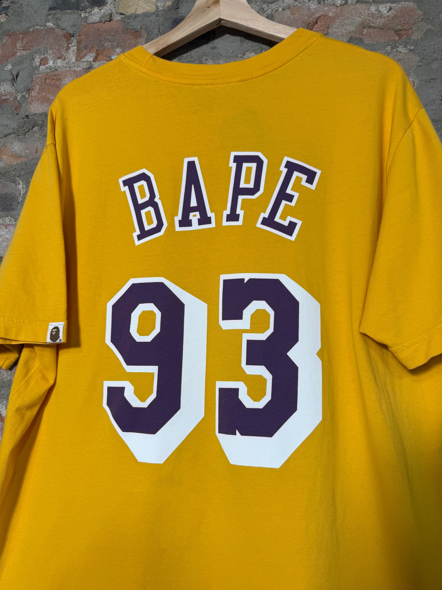 Bape X La Lakers Tee Sz M