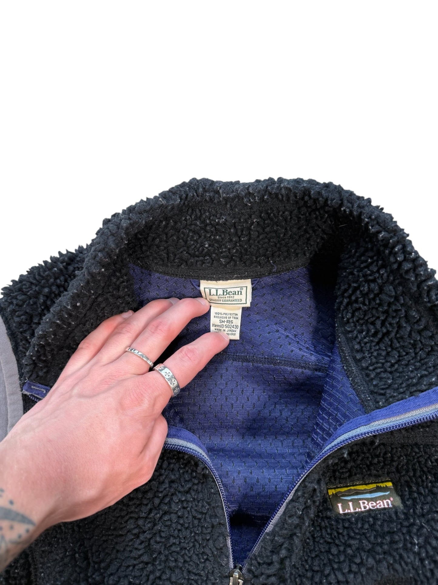 (S) LL Bean Deep Pile Vest