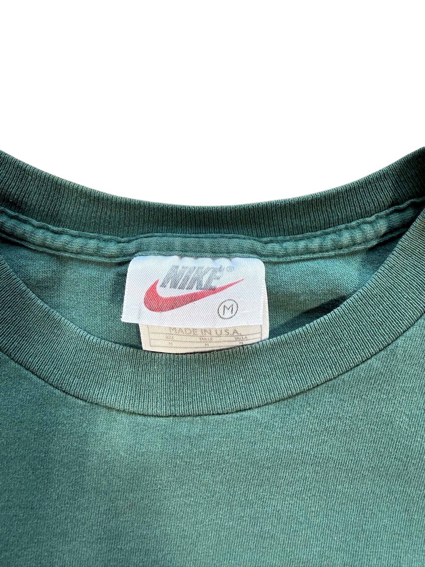 (M) 90s Nike Forest Faded Green Tee