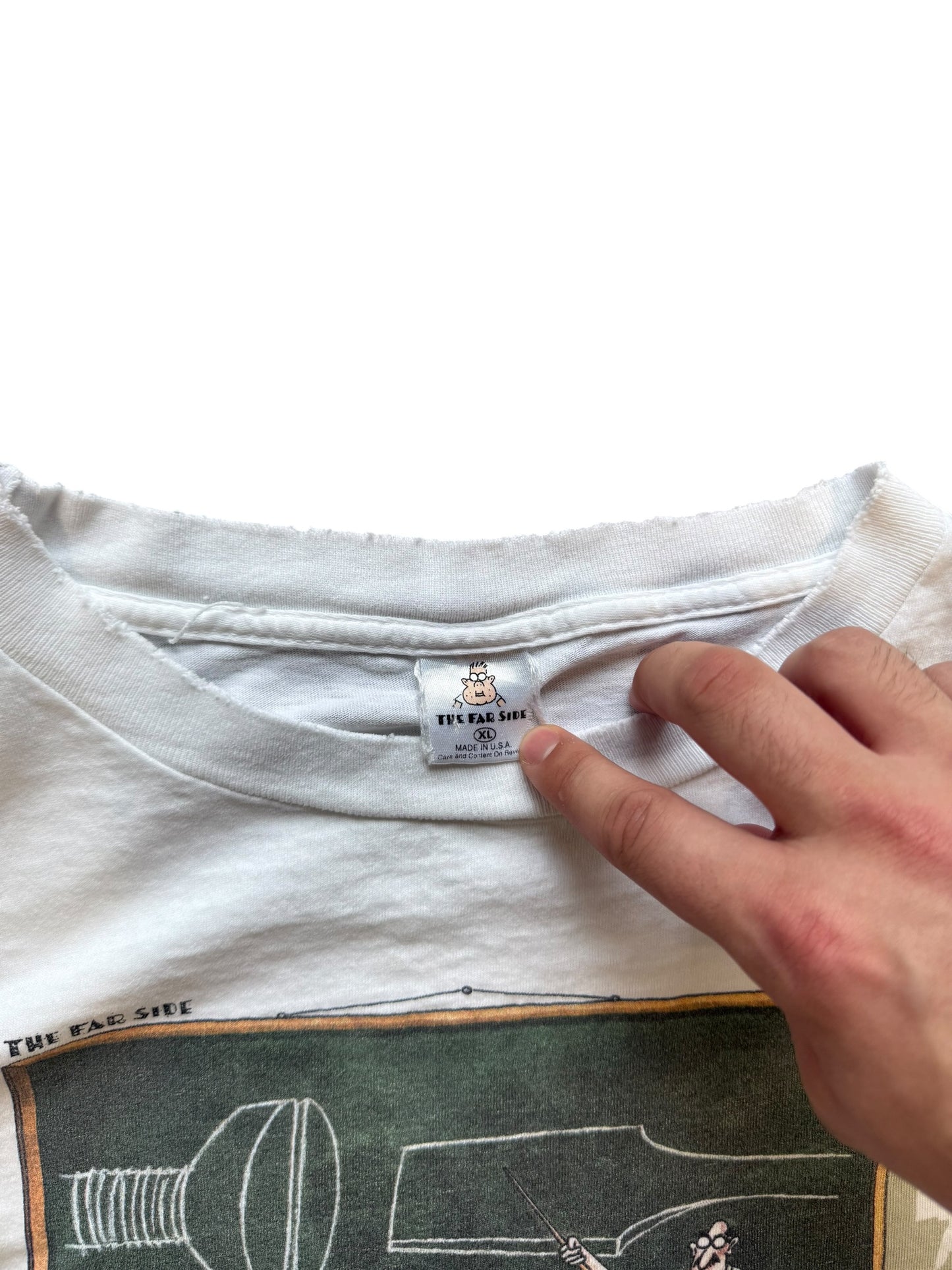(XL) 90s The Far Side Mechanically Declined T-Shirt