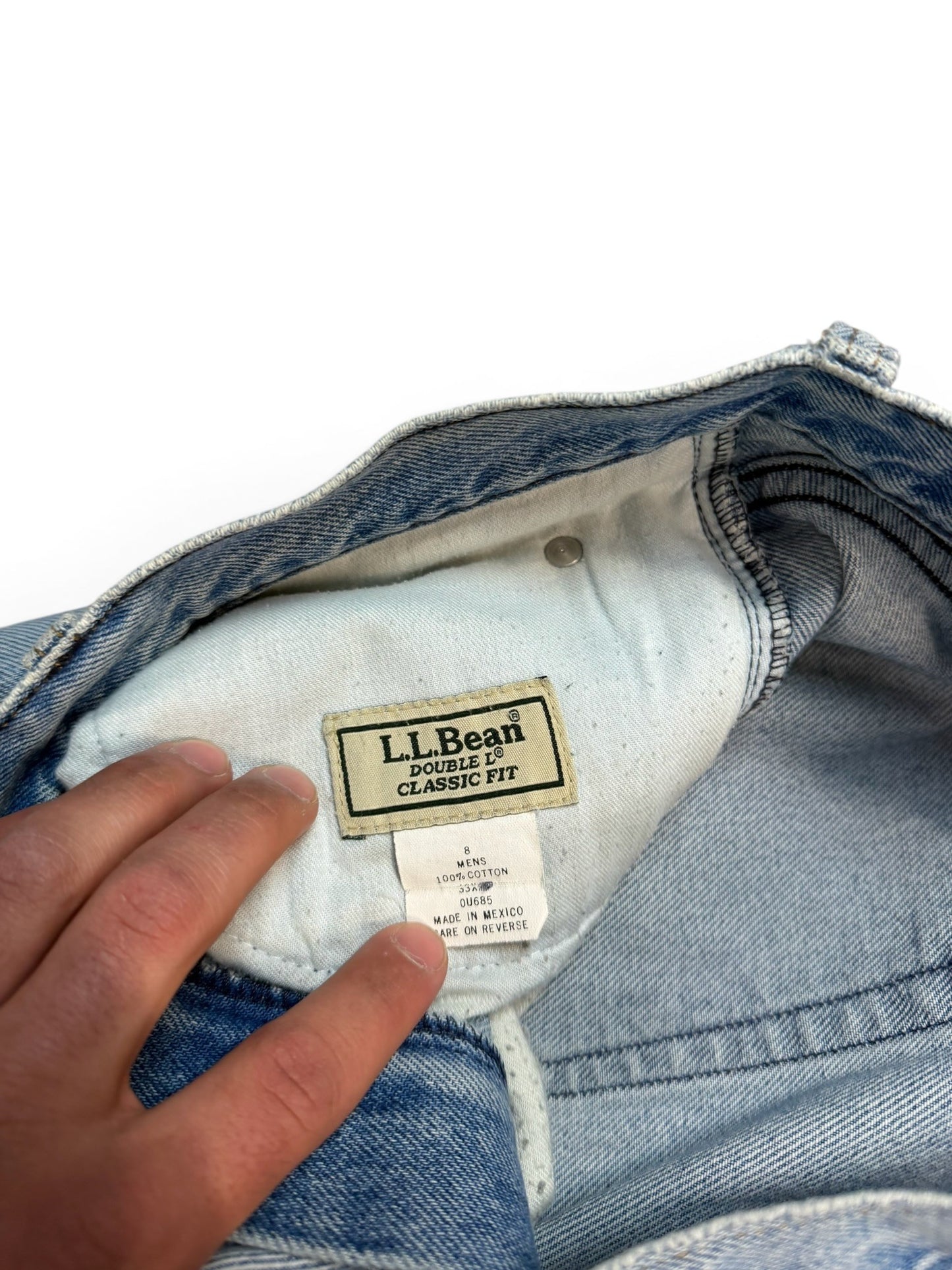 (32W) Vintage 90s L.L. Bean Light Wash Jeans