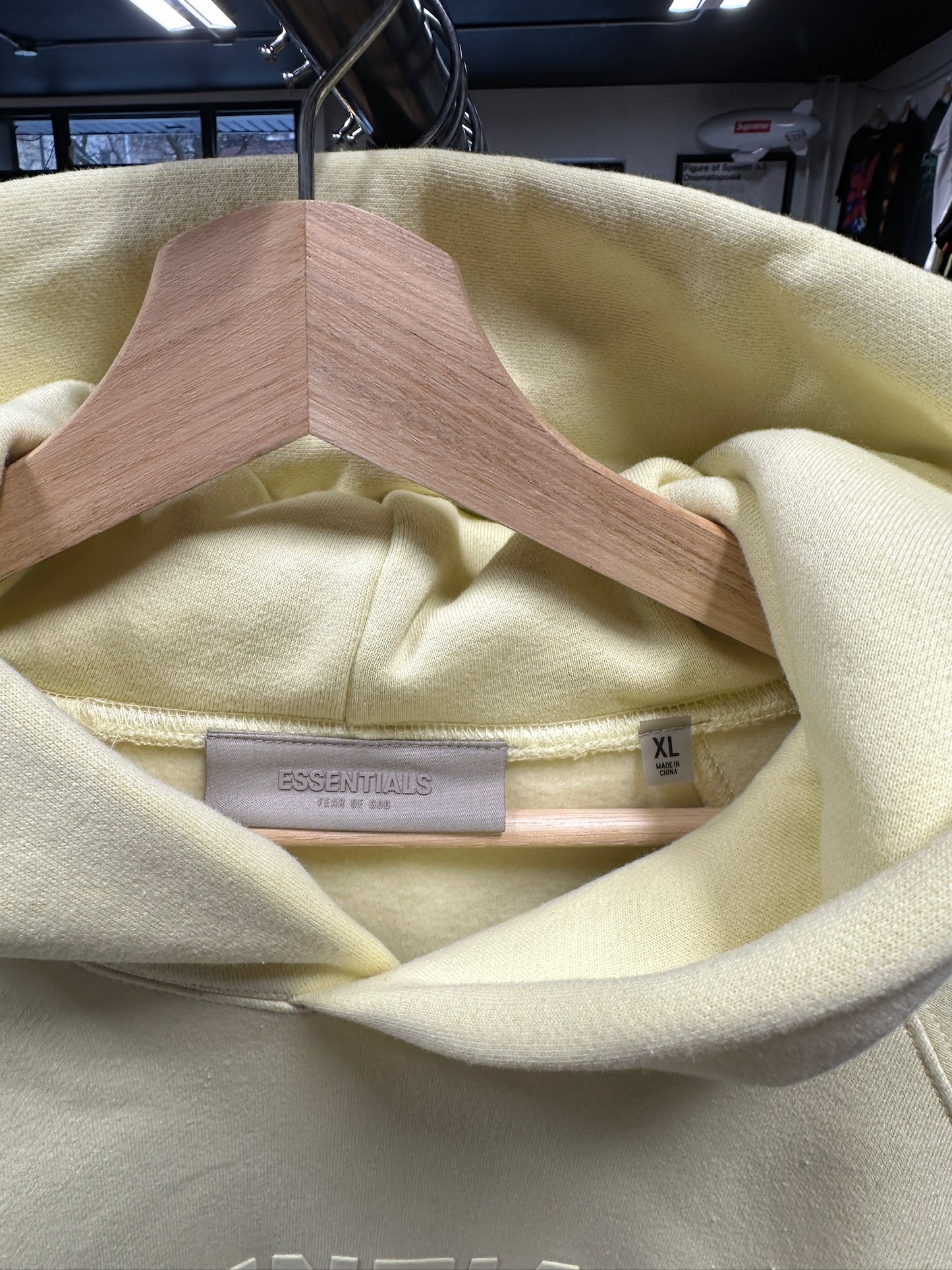 Fear Of God Essentials Canary Hoodie