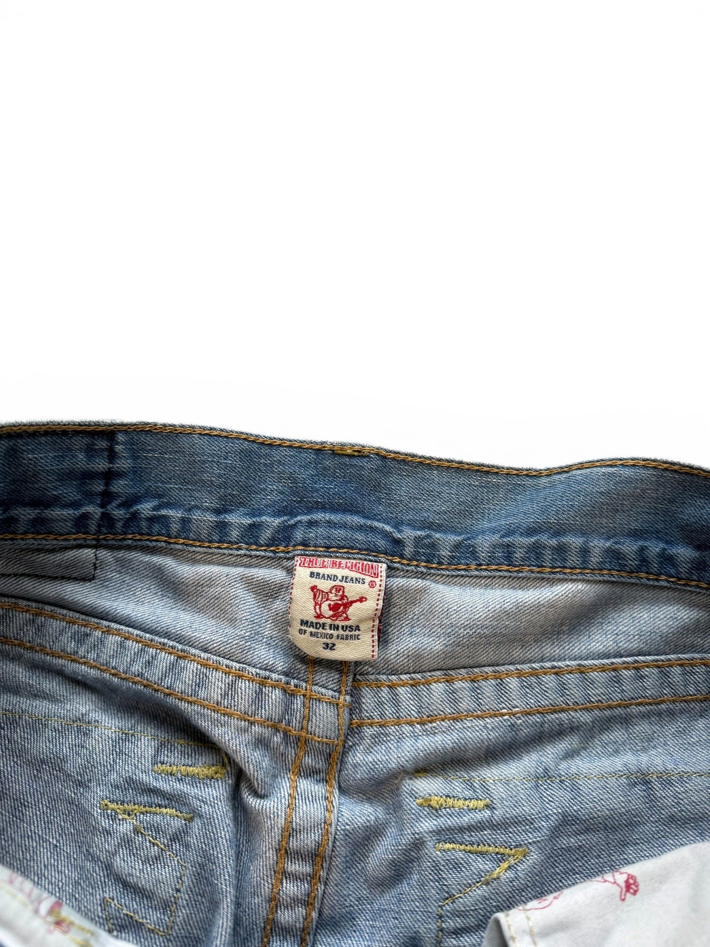 (32 Waist) Y2k True Religion Distressed Jeans