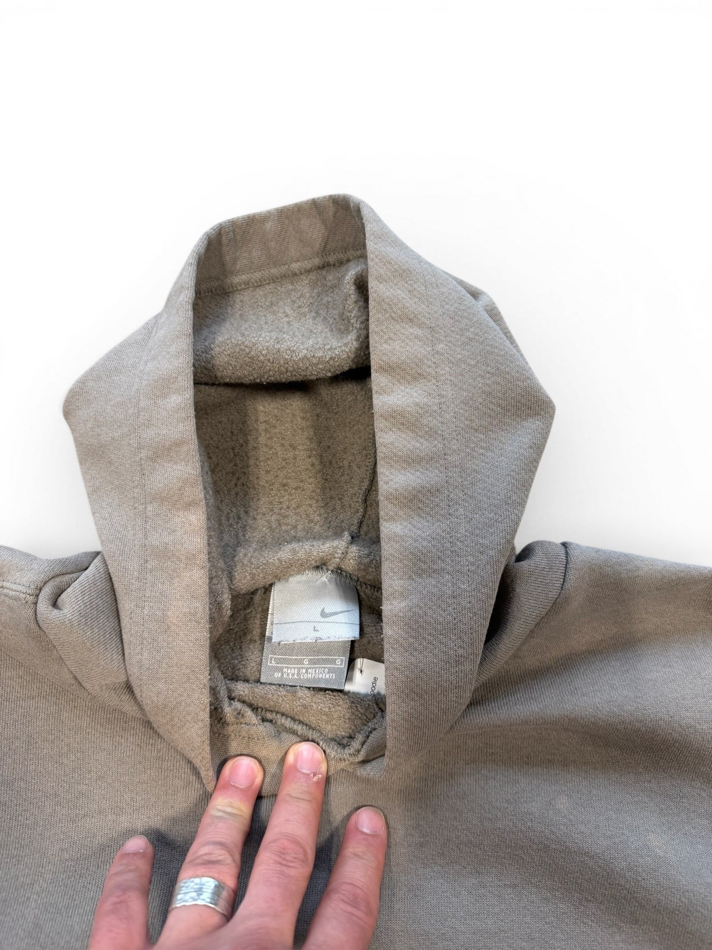 (L) Vintage 2000s Nike Middle Swoosh Moca Hoodie