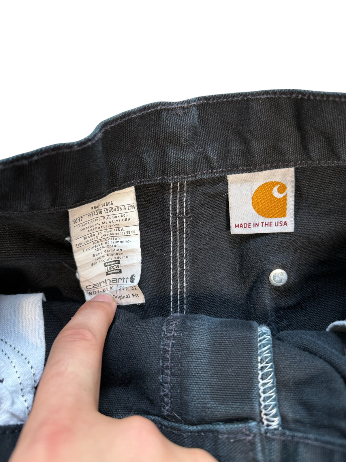 (34W) Vintage Carhartt Double Knees Made In USA