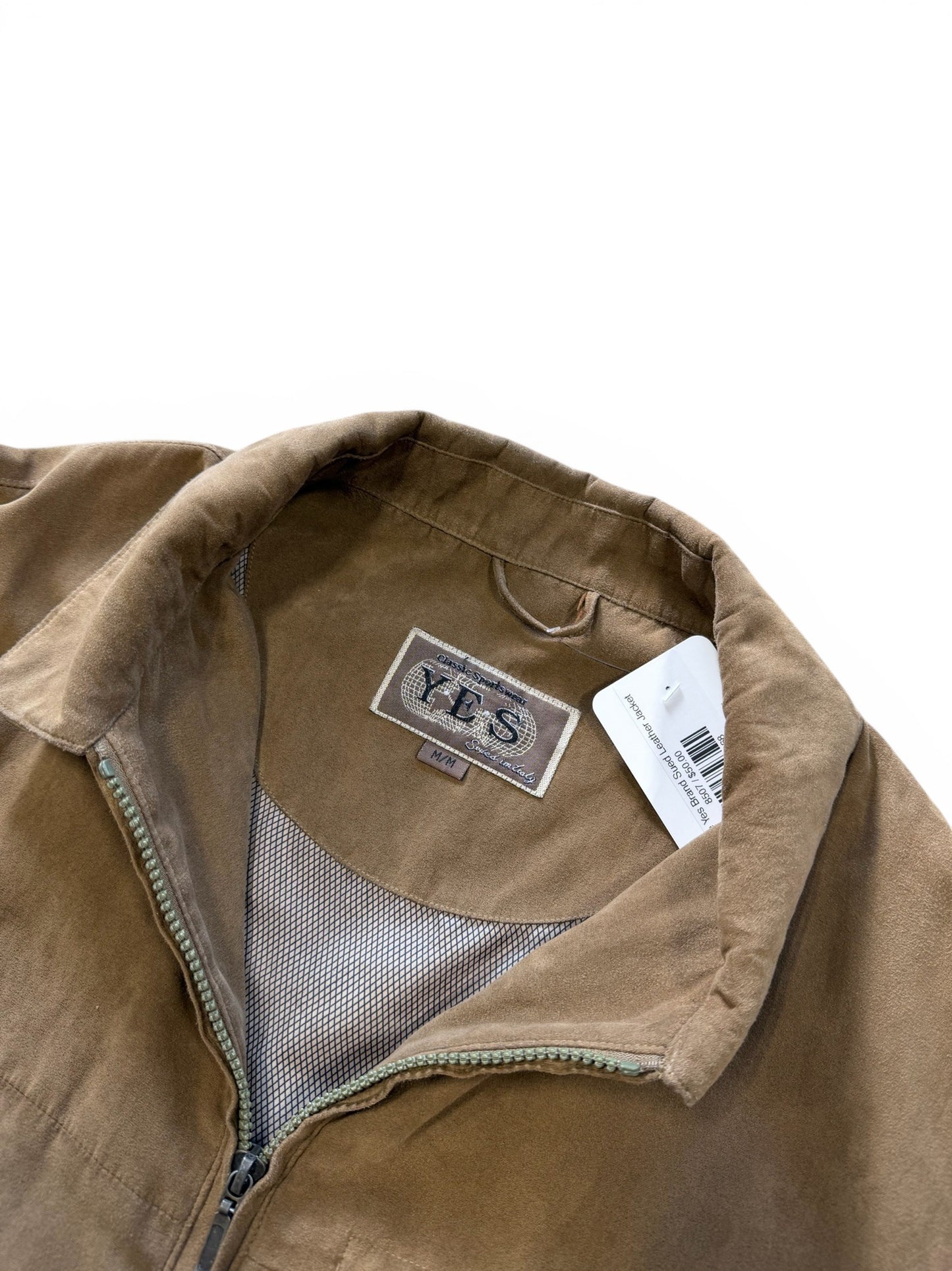(M) Vintage Yes Brand Sued Leather Jacket