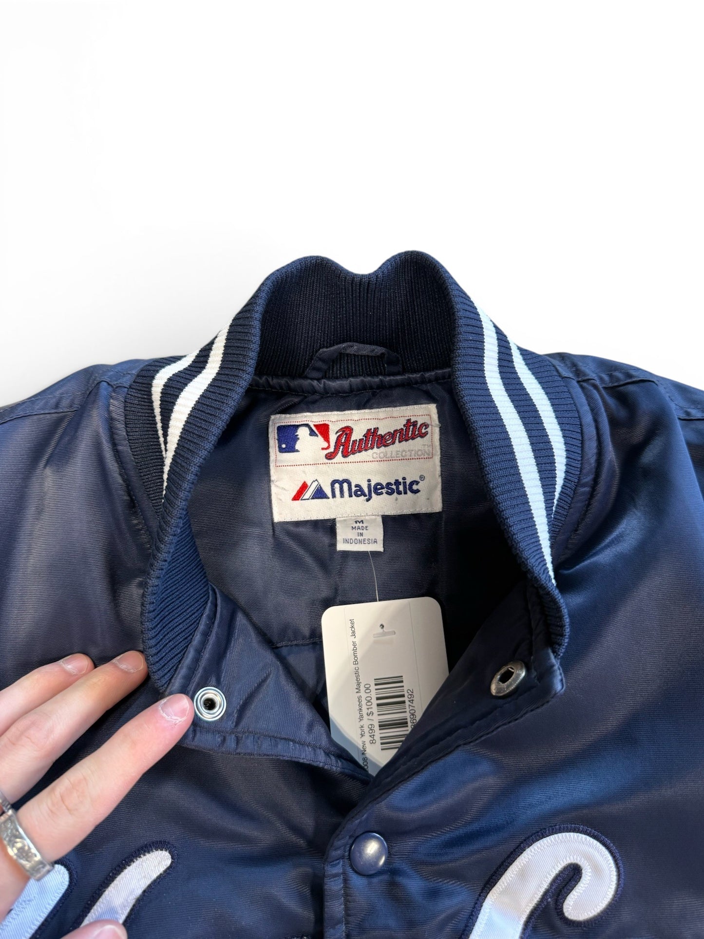 (M) Vintage 2008 New York Yankees Majestic Bomber Jacket