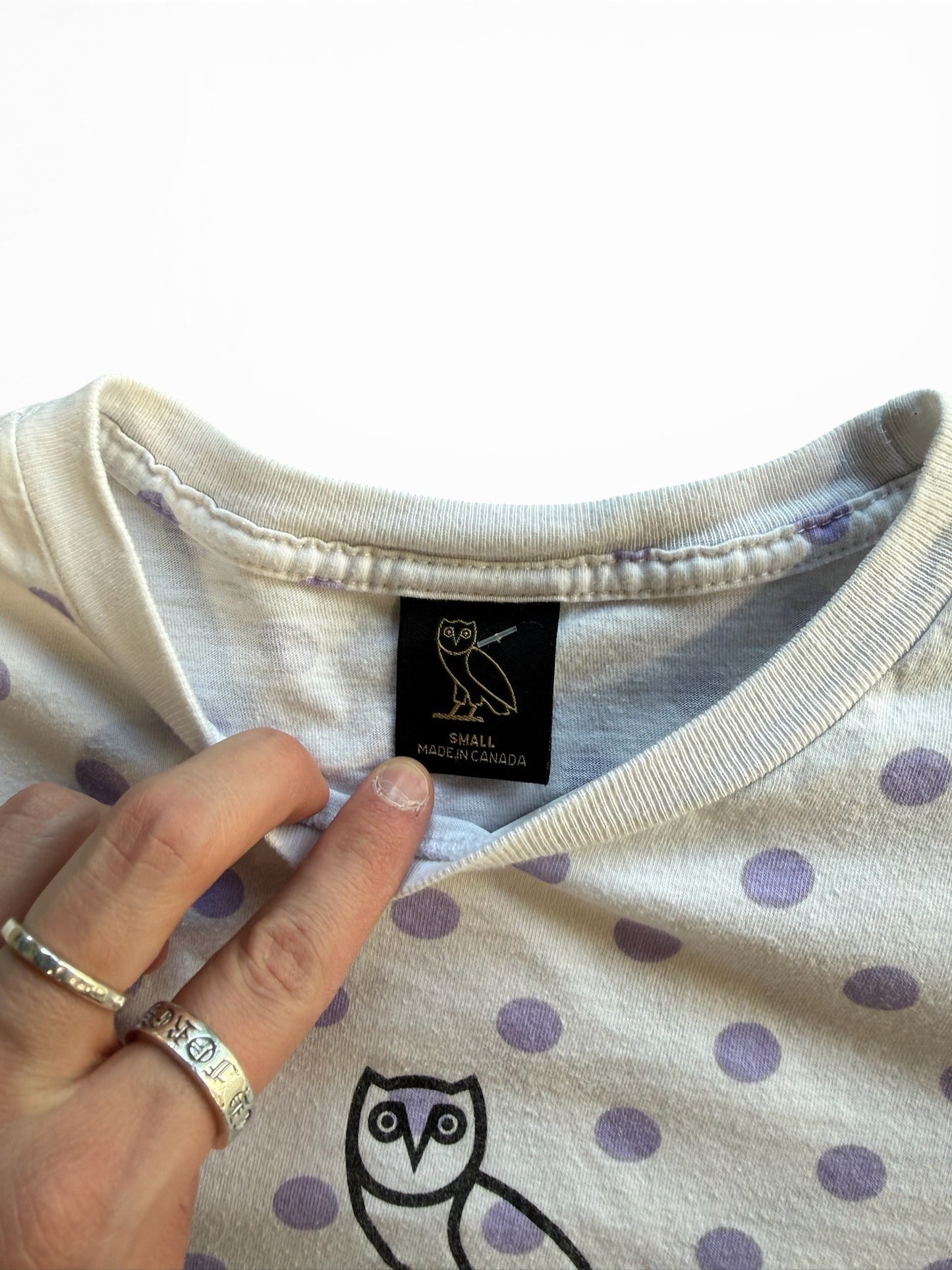 (S) OVO Polka Dot Long Sleeve Shirt