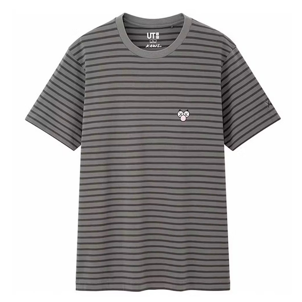 Kaws x UNIQLO BFF Striped T-Shirt Grey