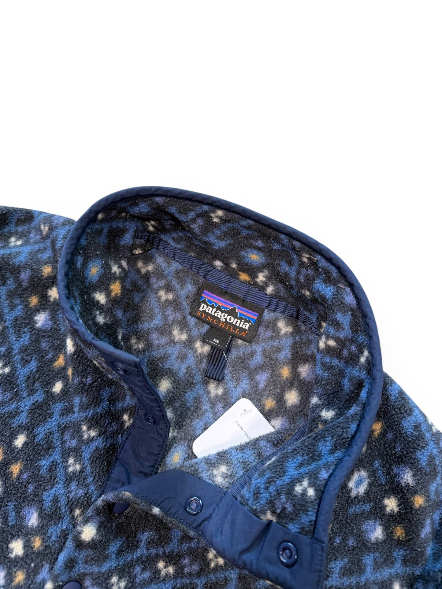 (XS) 90s Patagonia Synchilla Snap T Pullover Aztec Fleece With Chest Pocket