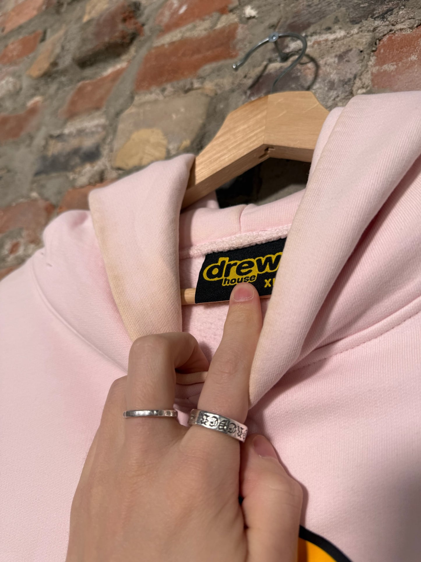 Drew House Pink Hoodie Sz XL