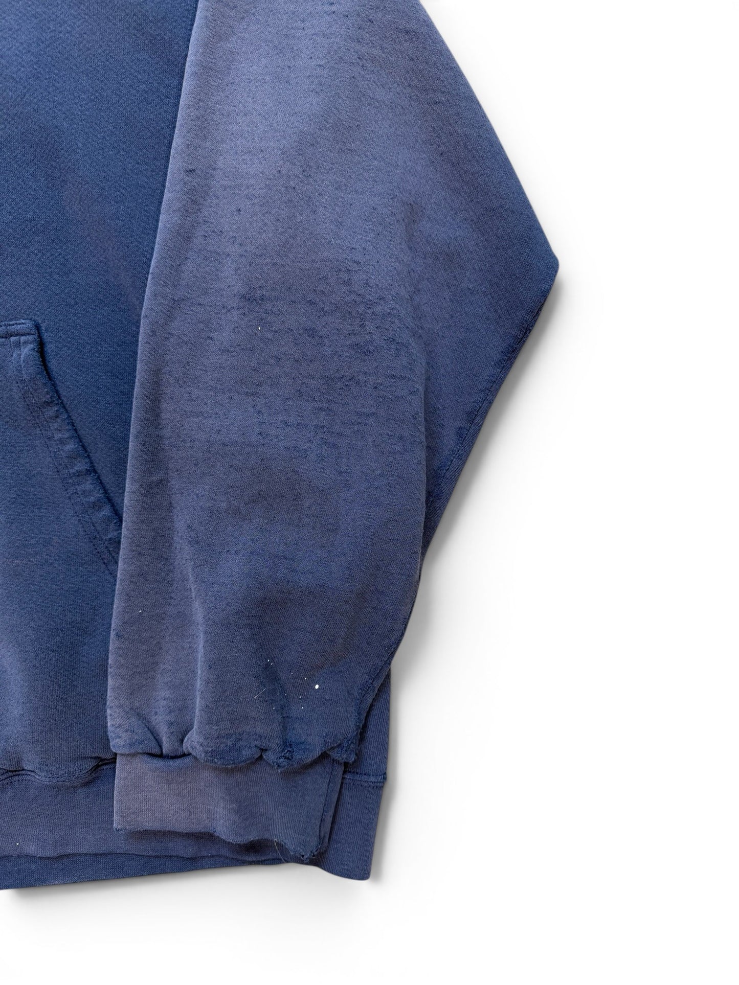(L) Vintage Nike Thrashed Middle Swoosh Navy Hoodie