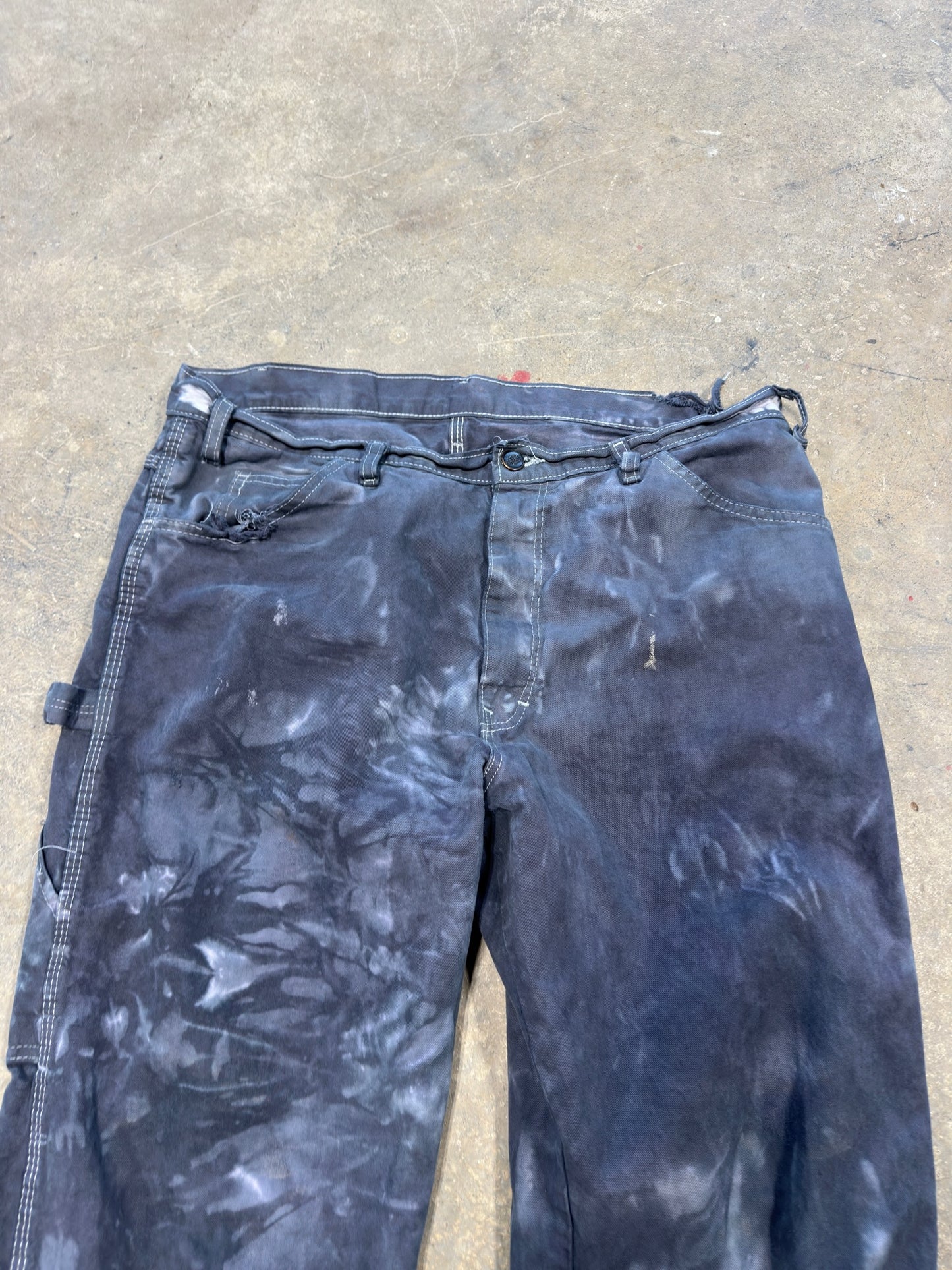 (36 Waist) 00s Dickies Acid Washed Carpenter Pants