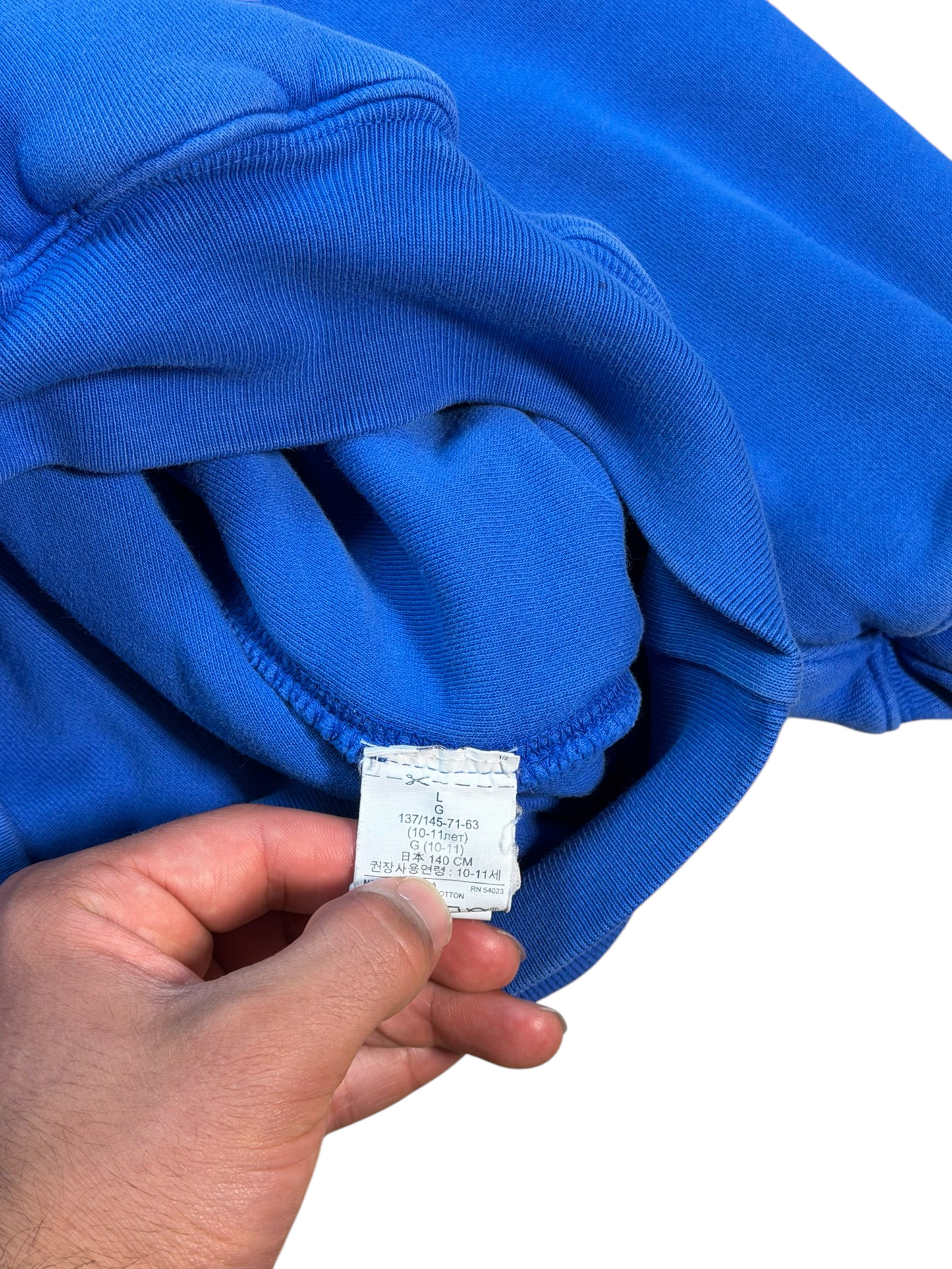 (Youth L) YZY x Gap Youth Blue Boxy Hoodie