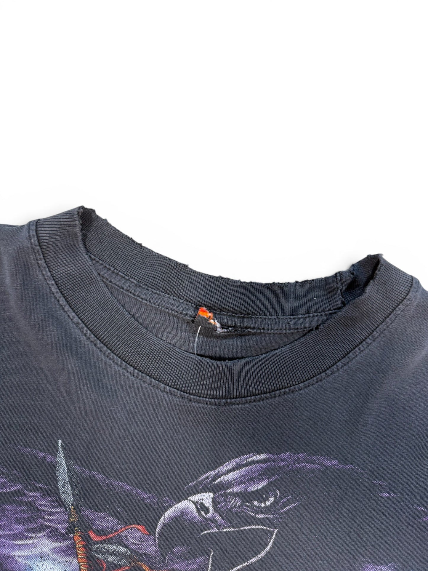 (L) 90s Rock Eagle Lightning Faded T-Shirt