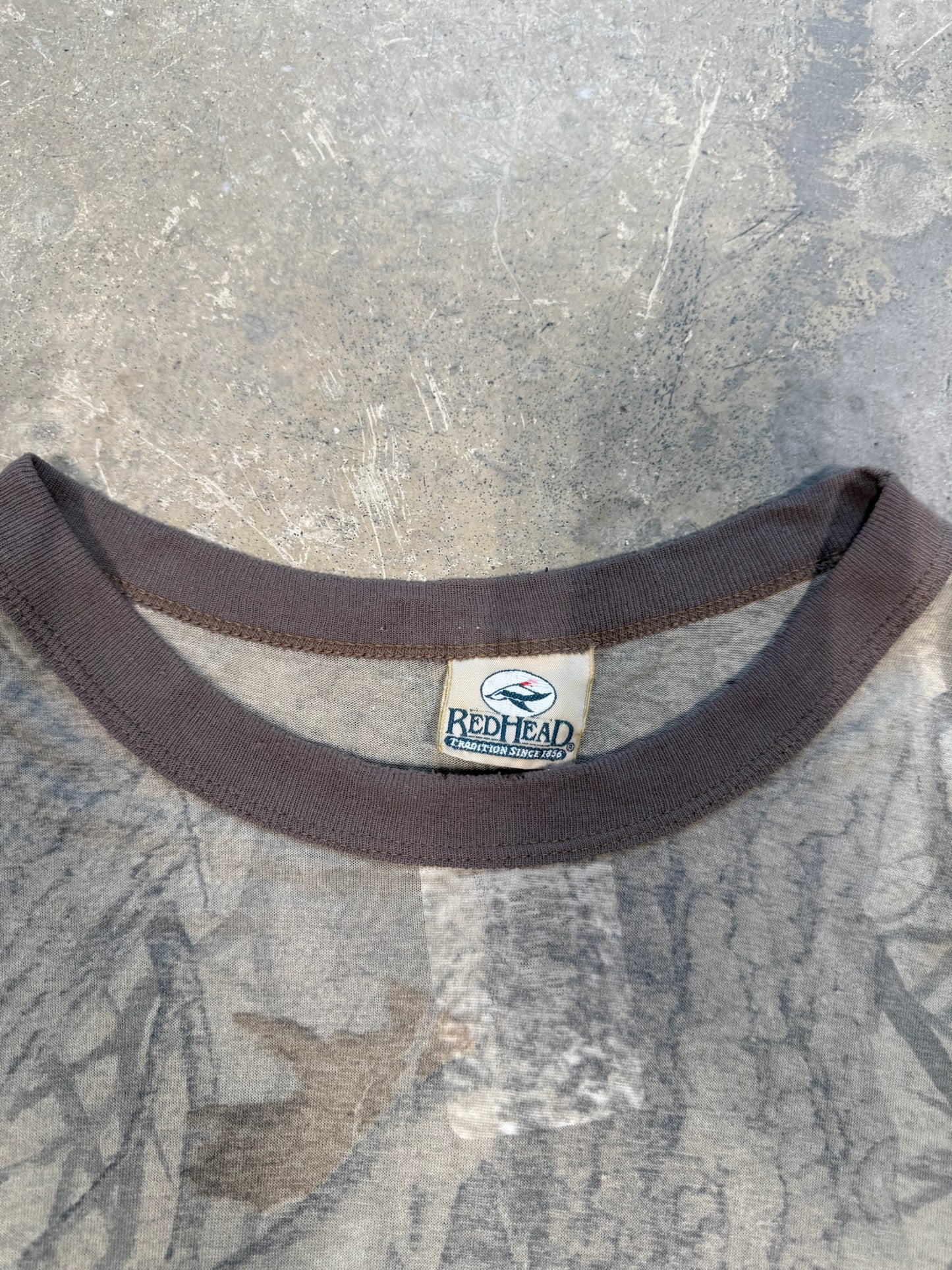 (L) Vtg Red Head Camo Longsleeve Shirt