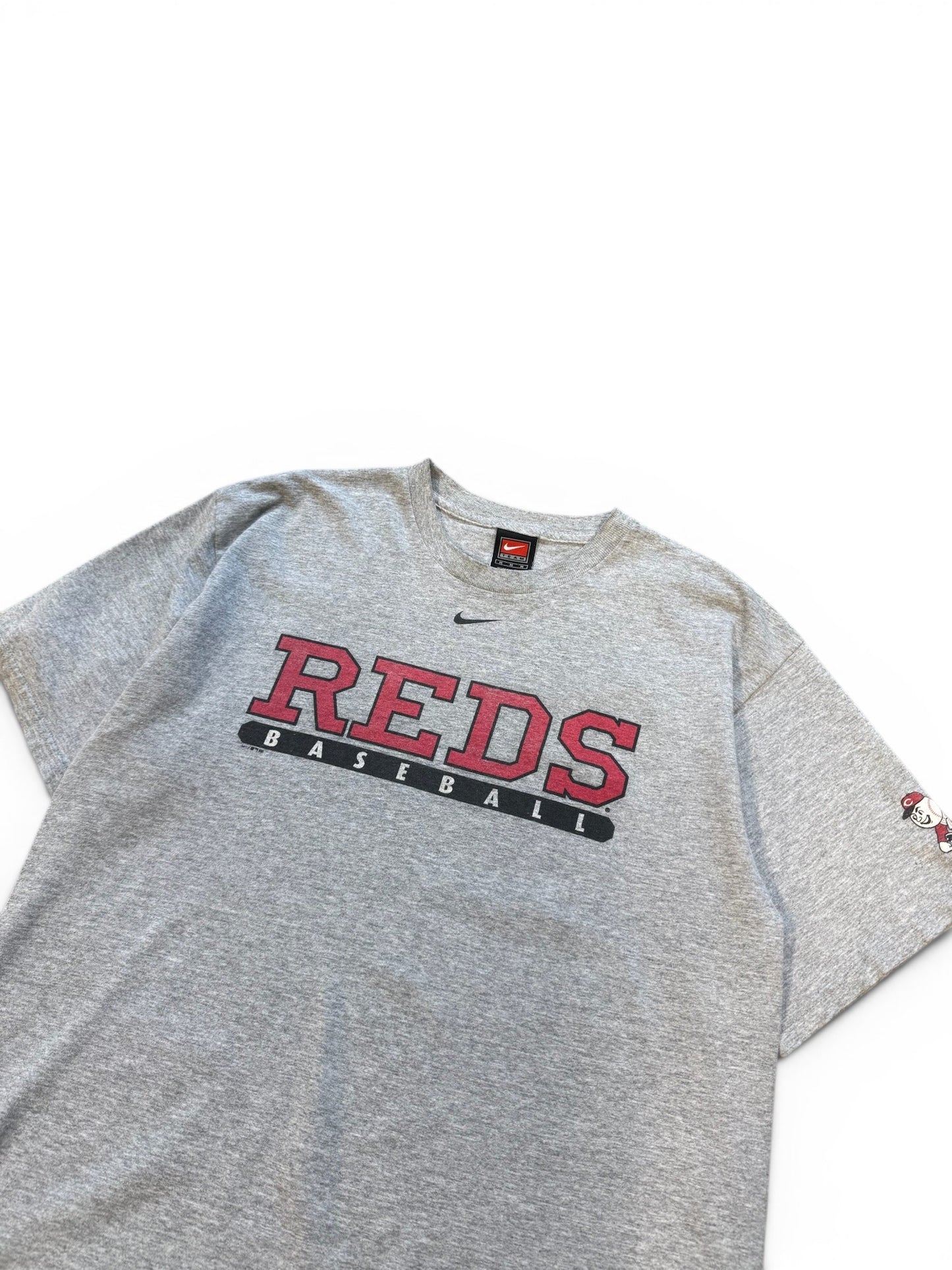 (M) 00s Nike Reds Baseball Grey T-Shirt