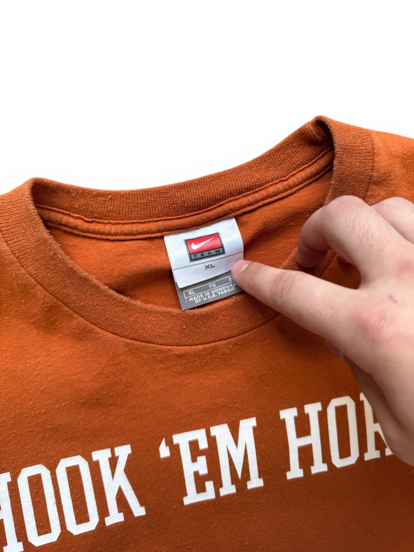 (XL) 00s Nike Texas Longhorns "Hook Em" T-Shirt