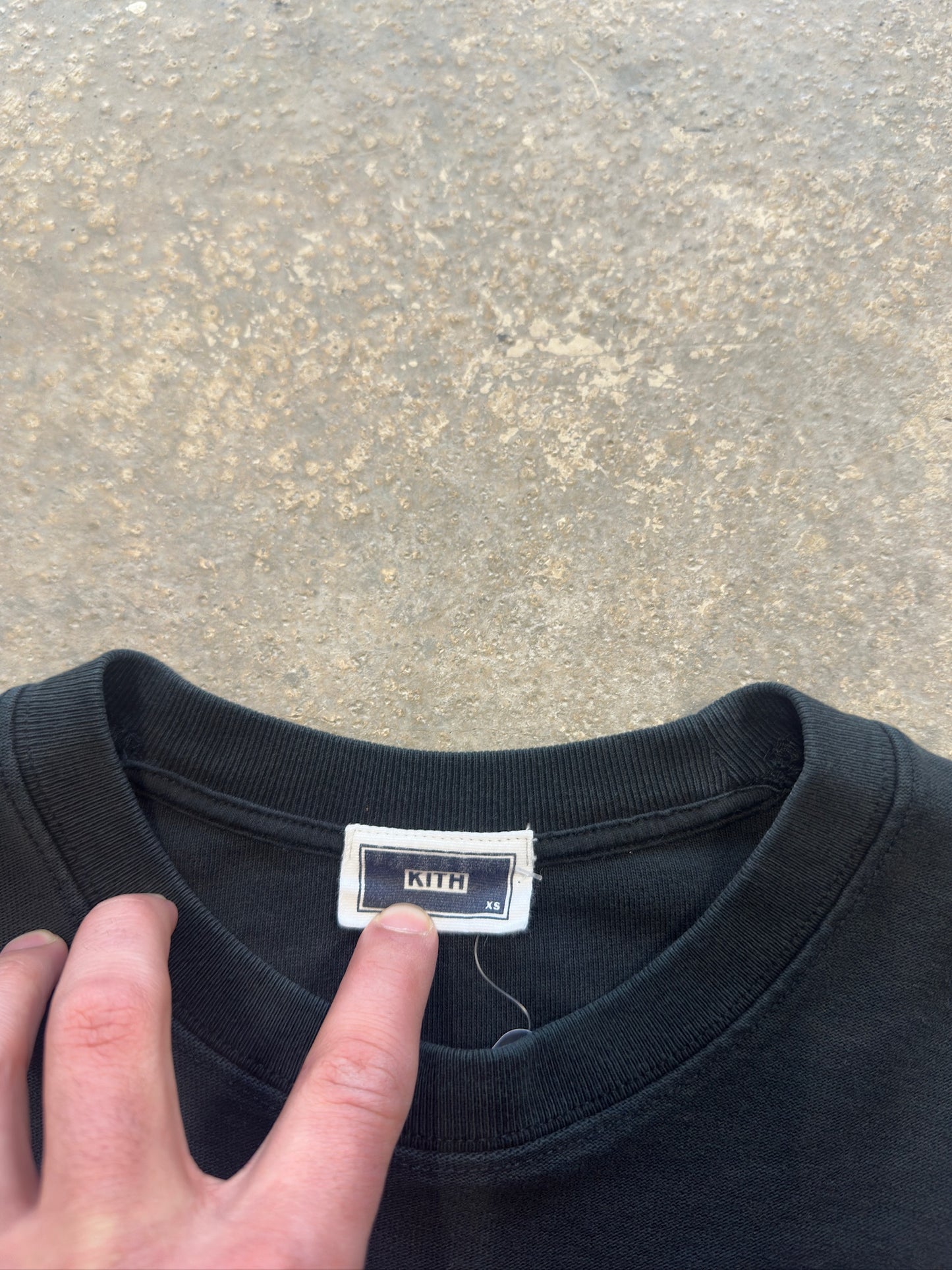 (XS) Kith Heavyweight Black Longsleeve Shirt