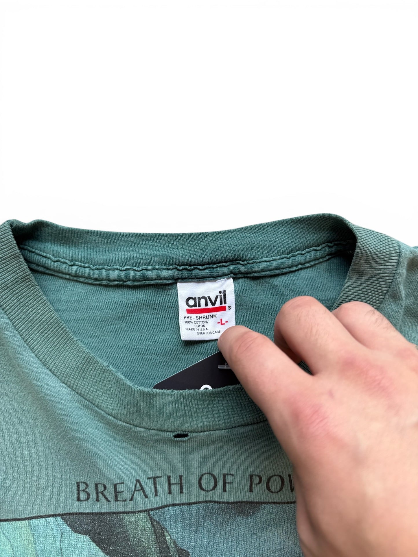 (L) Vintage 90s Orca Whale Breath Of Power T-Shirt