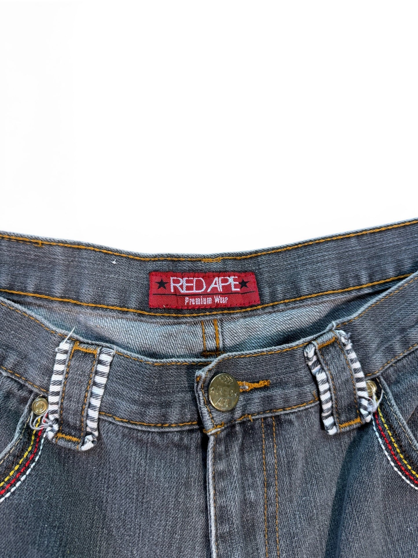 (38W) Y2K Red Ape Denim Jorts