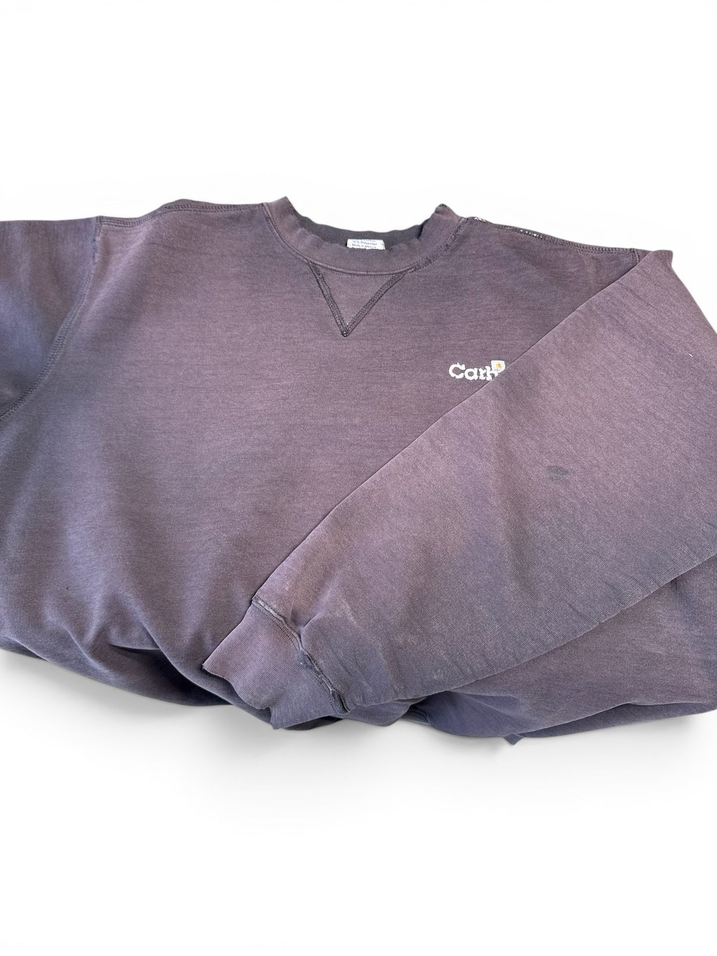 (L) Vintage 90s Carhartt Faded Black Crewneck