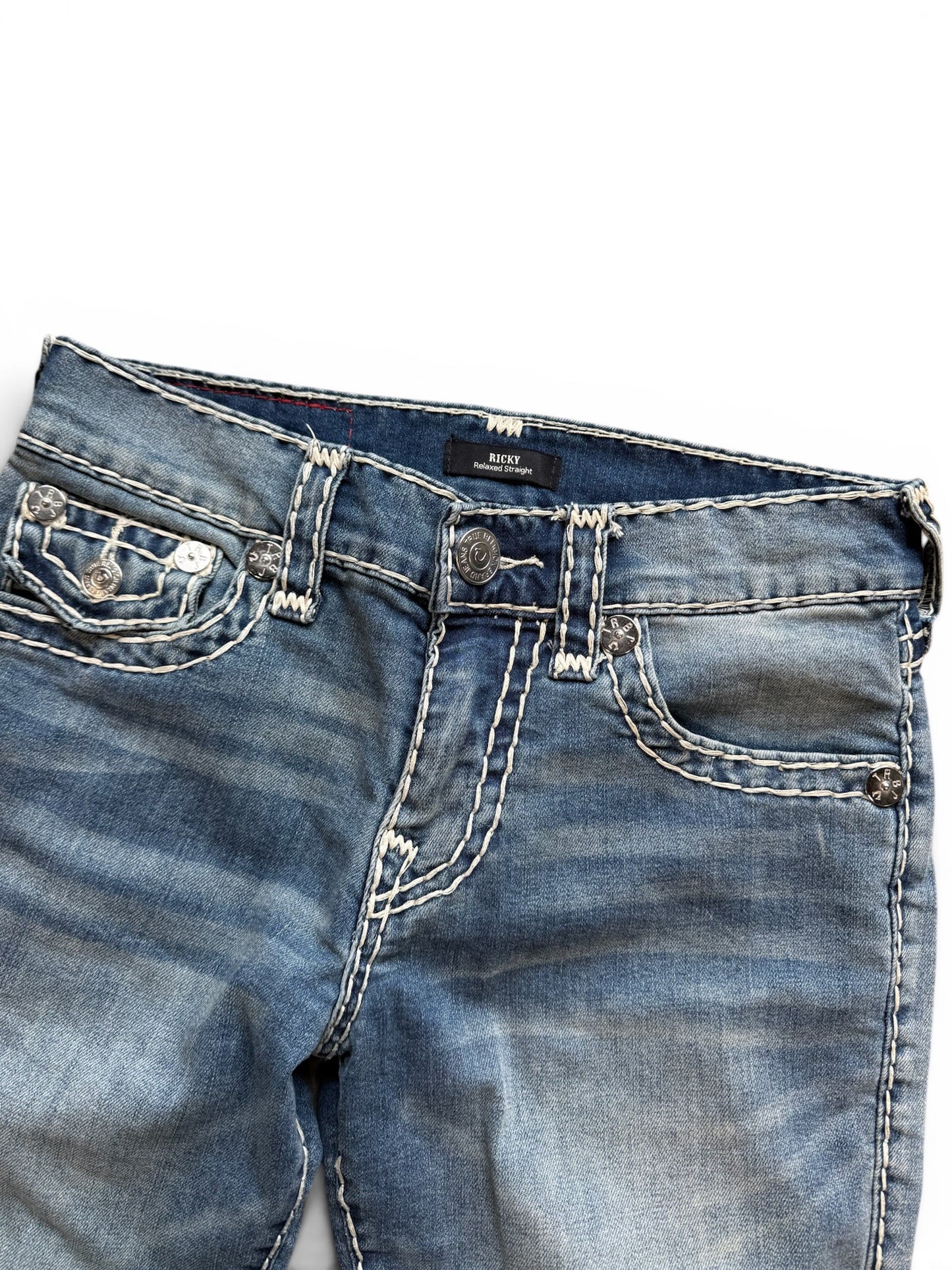 (29W) Vintage Y2K True Religion Relaxed Straight Jeans