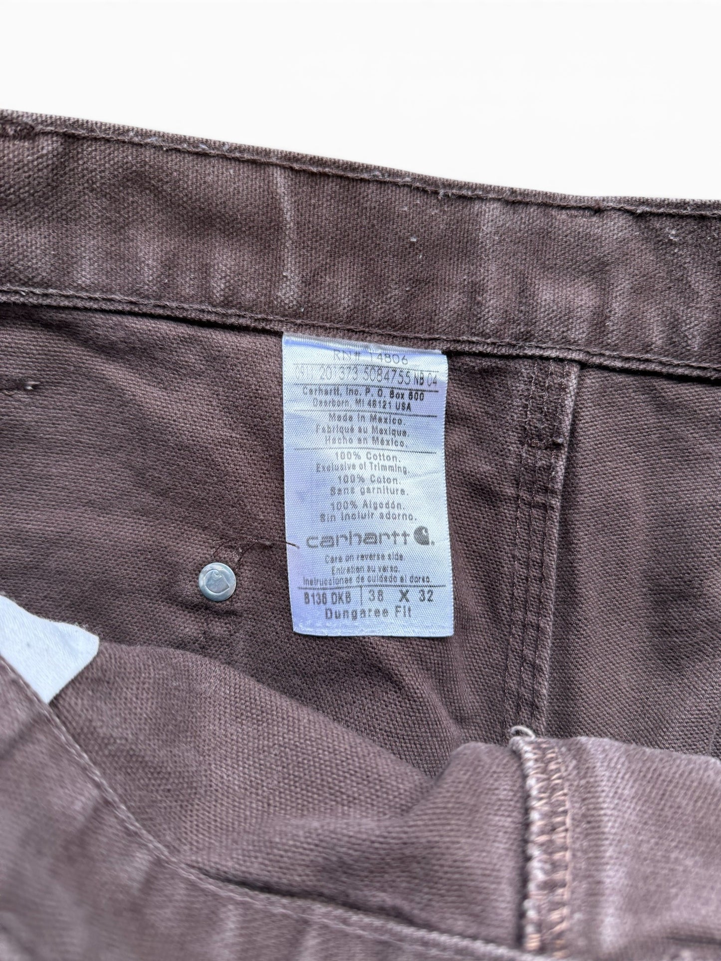 (38W) Vintage Carhartt Brown Double Knees