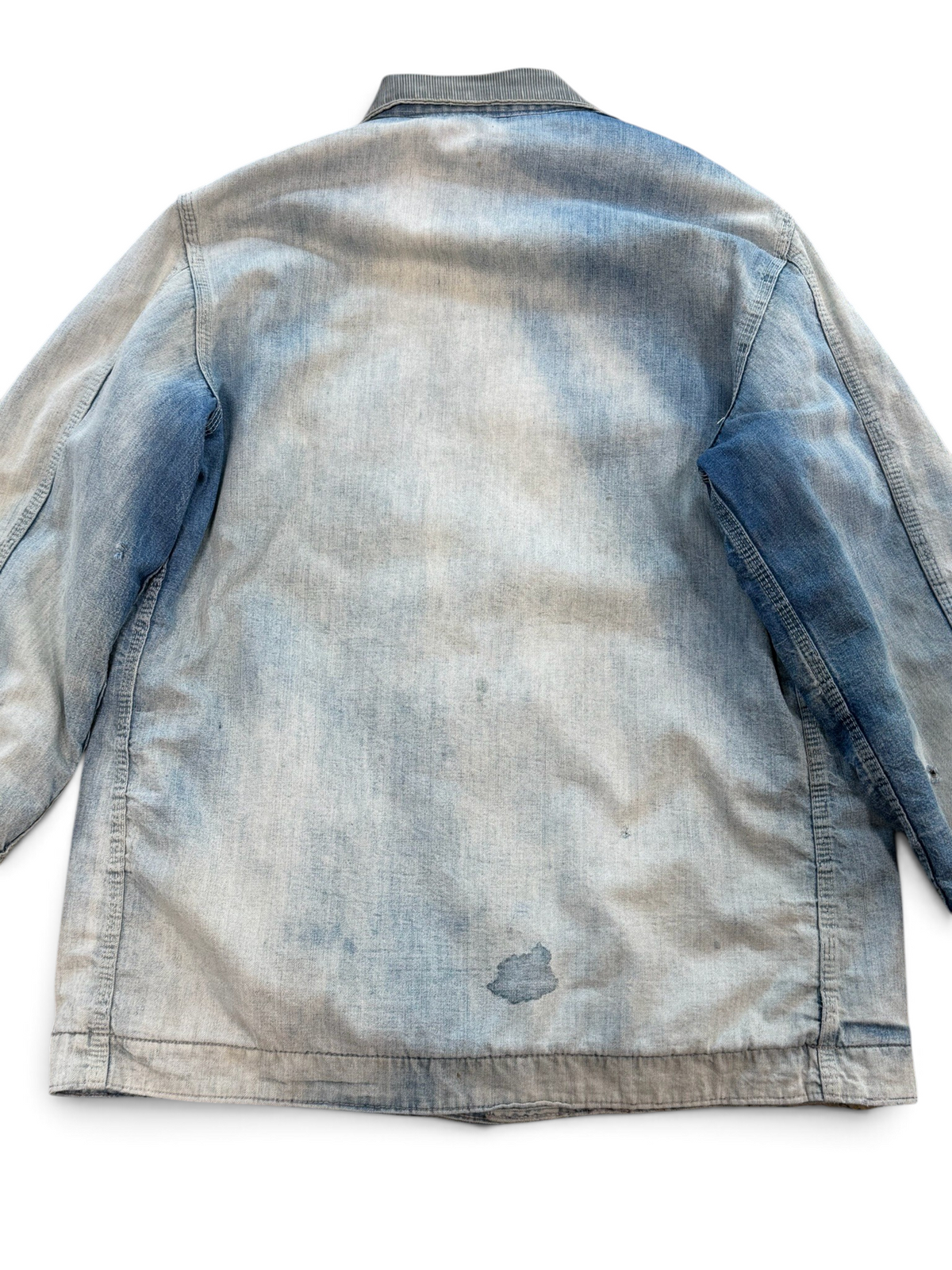 (L Tall) Vintage 1980s Sears Conductors Denim Jacket