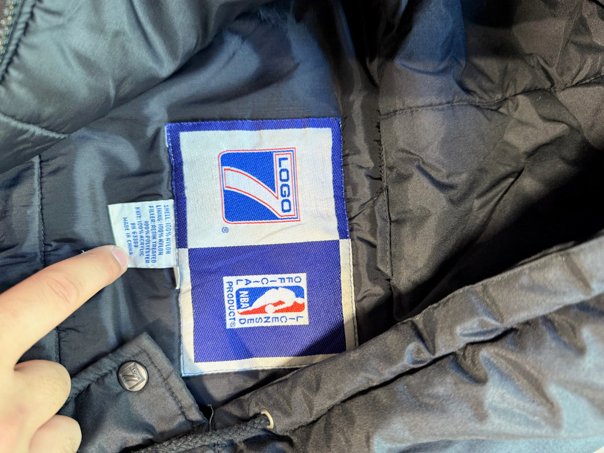 (XL) Vintage 90s Orlando Magic Hooded Logo 7 Jacket
