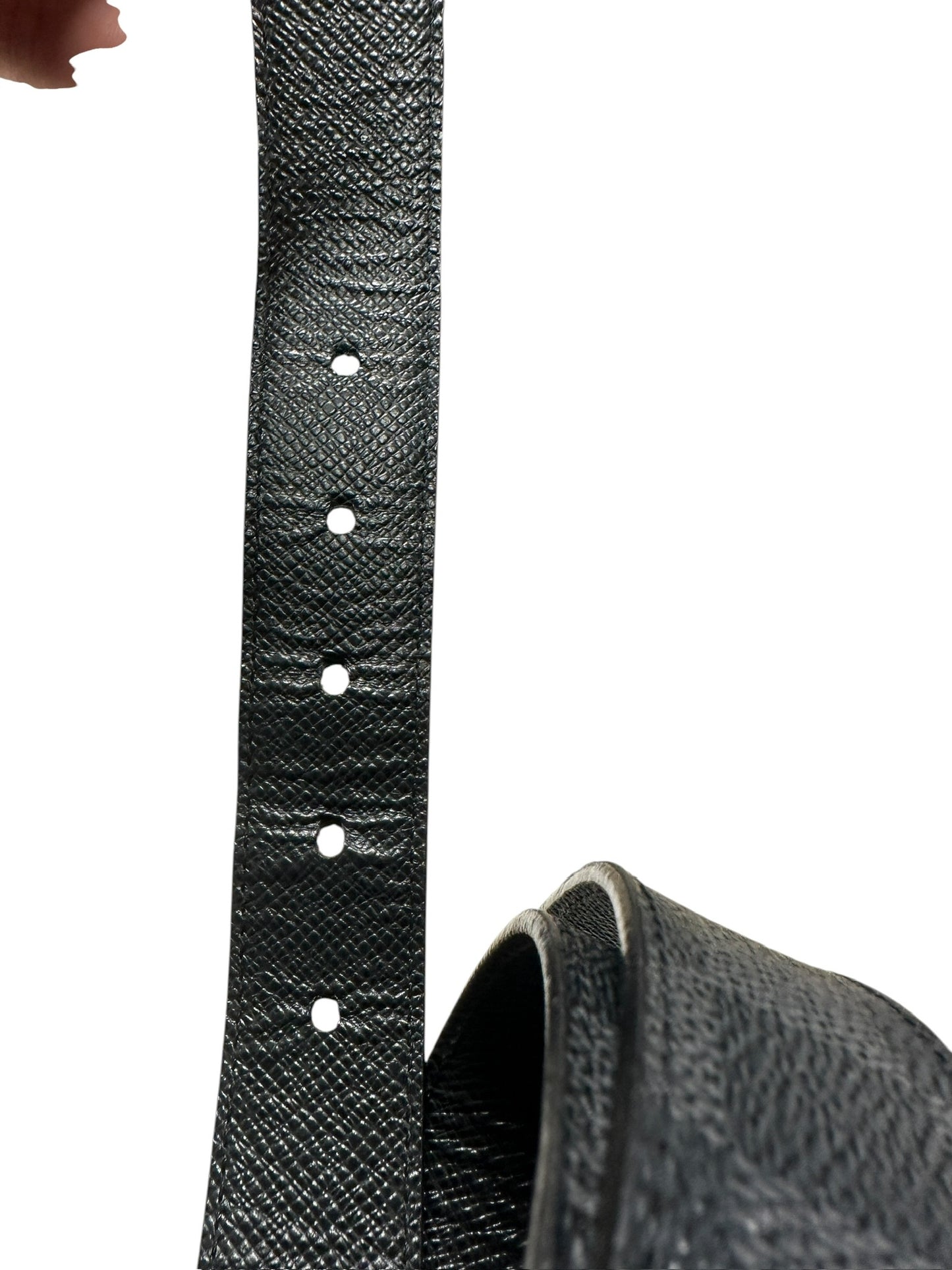 (36W) Louis Vuitton Point Neuf Black Damier Belt