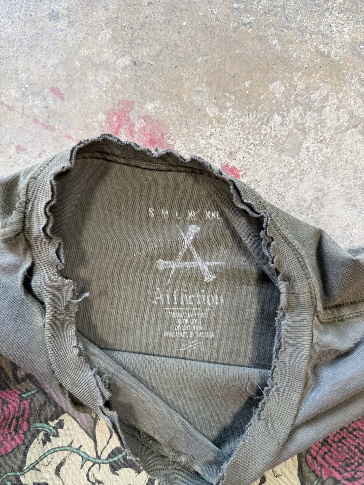 (XL) Y2K Affliction Thrashed Tee