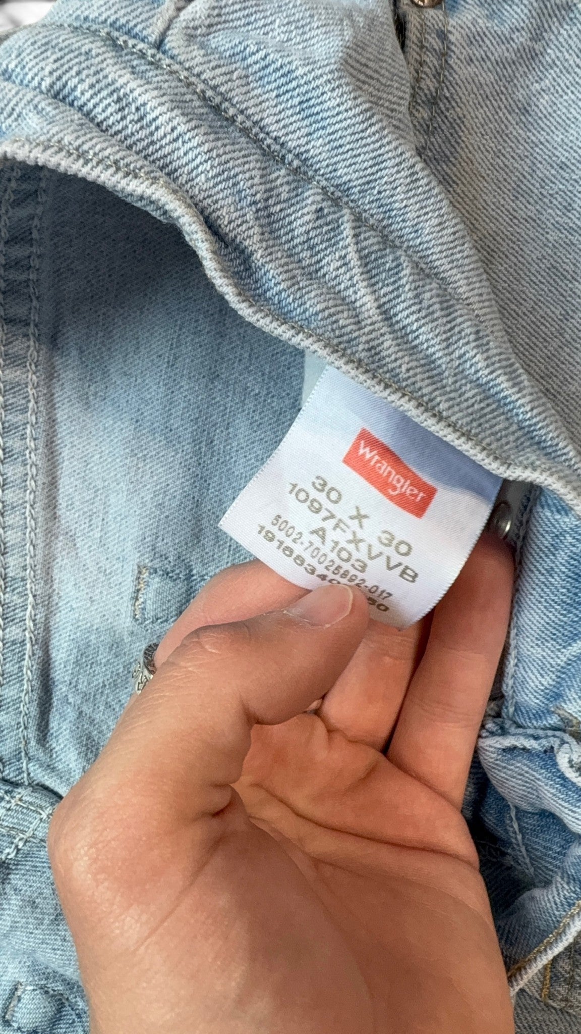 (30W) Wrangler Light Wash Jorts