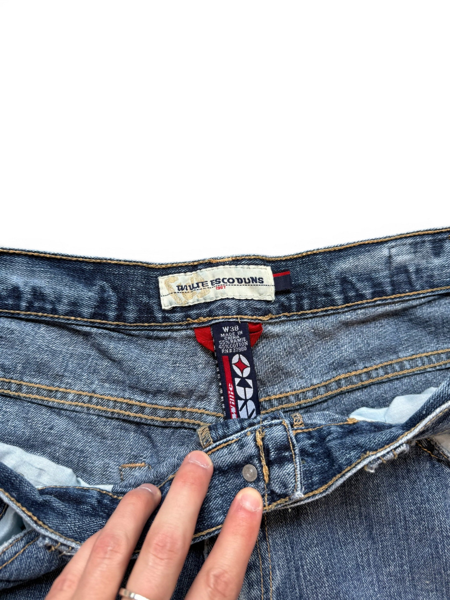(38W) Y2K Willie Esco Duns Jorts