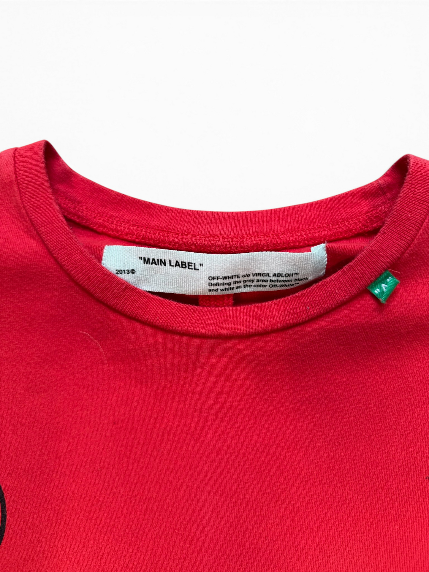 (XXS) Off White Impressionism Red Oversized Tee